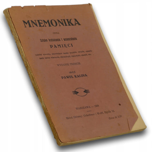 Mnemonika, P. Kalina [Warszawa 1939]