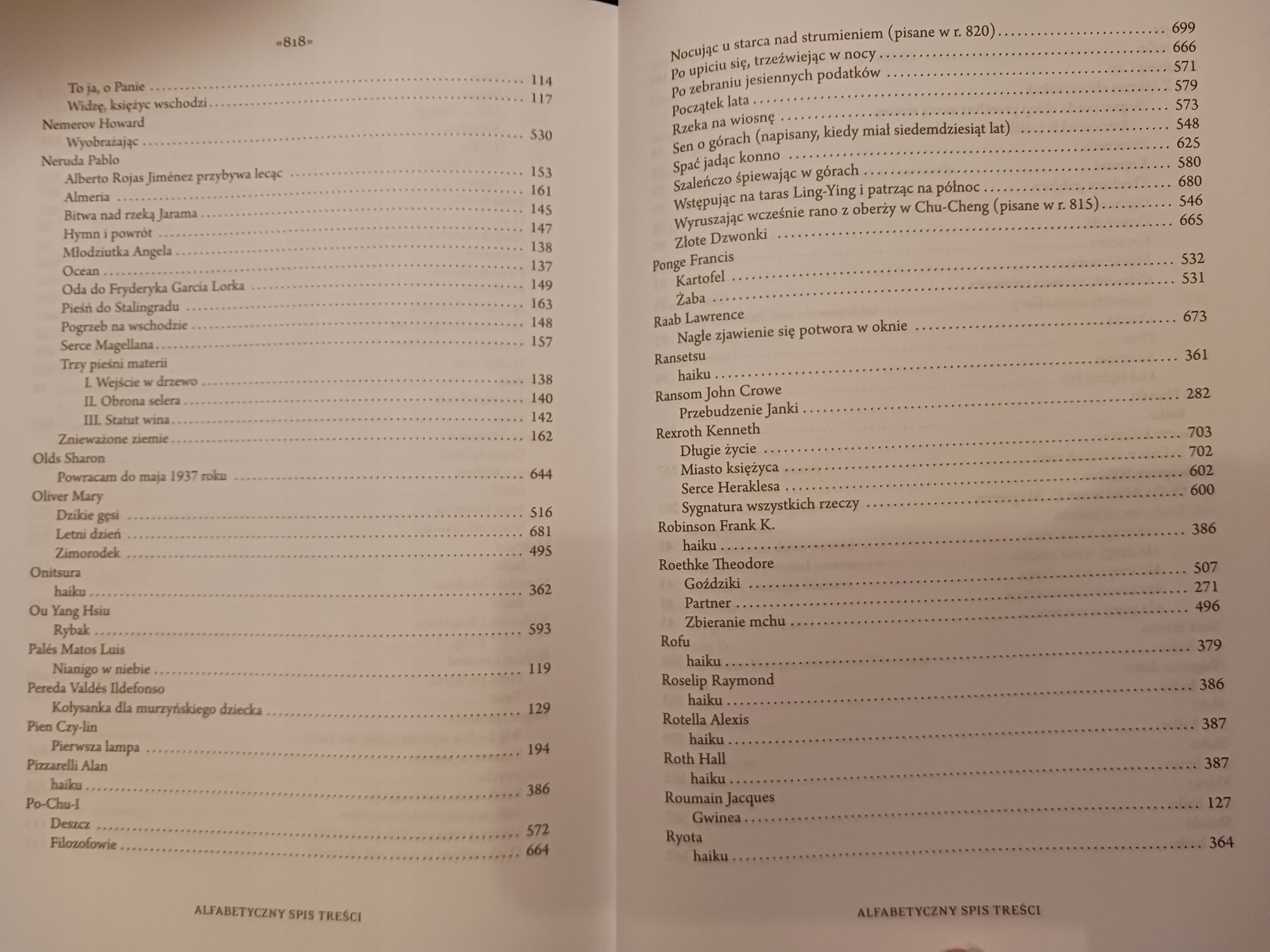 Przekłady poetyckie wszystkie Czesław Miłosz
