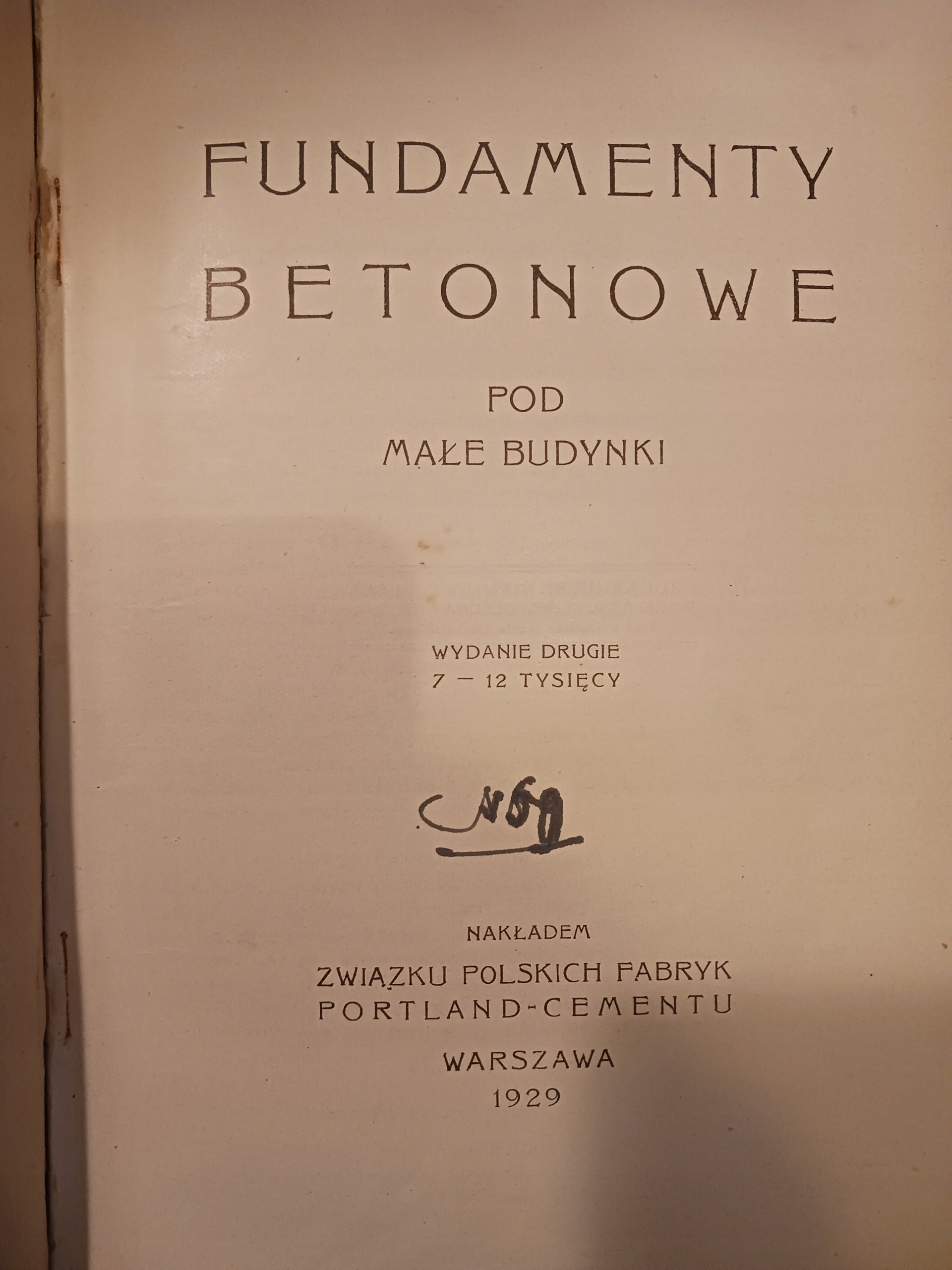 Beton i sposoby jego przyrządzania + 5 innych tytułów [przedwojenne]