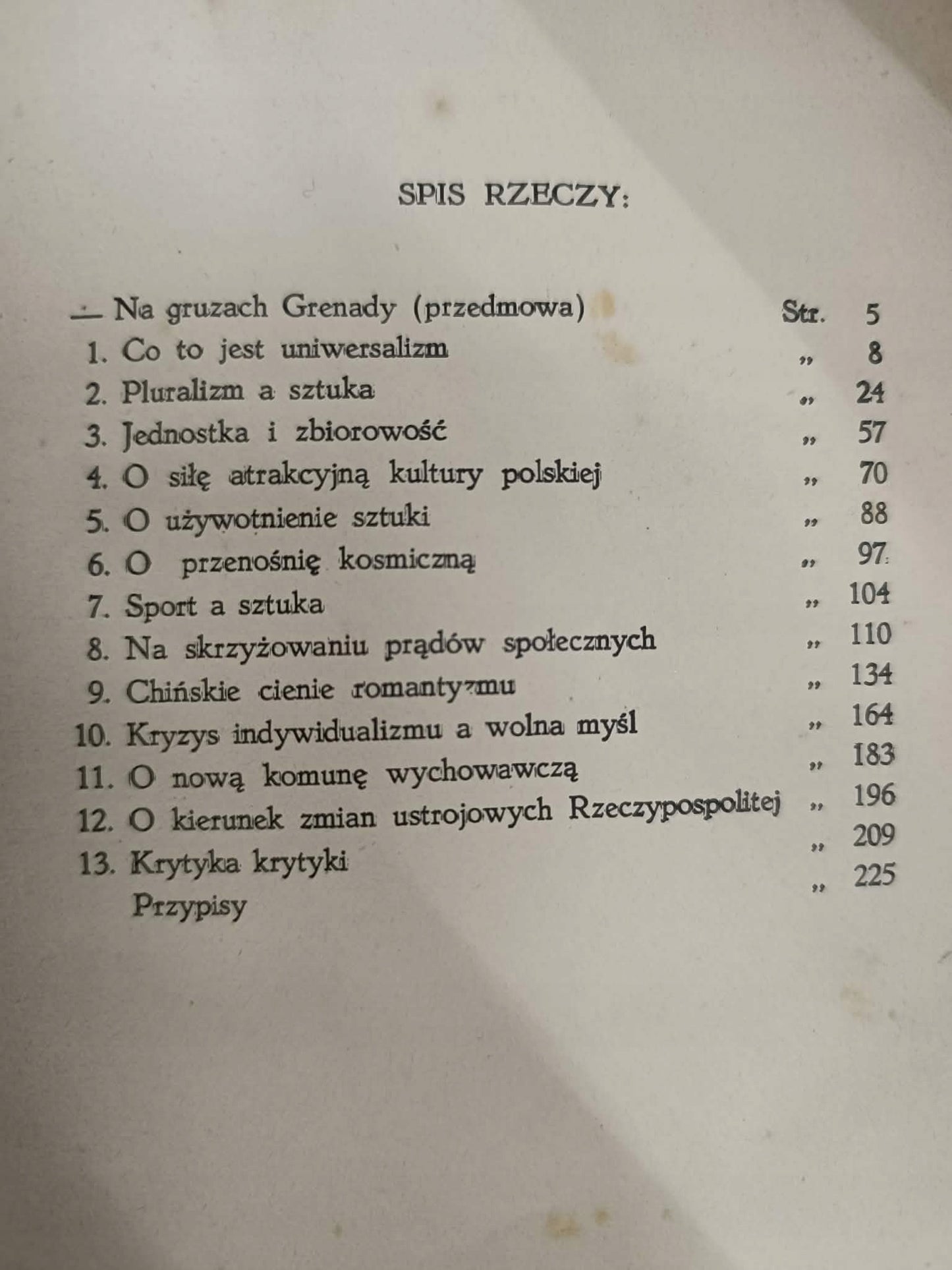 Na gruzach Grenady, Jan Nepomucen Miller, Studjum krytyczne