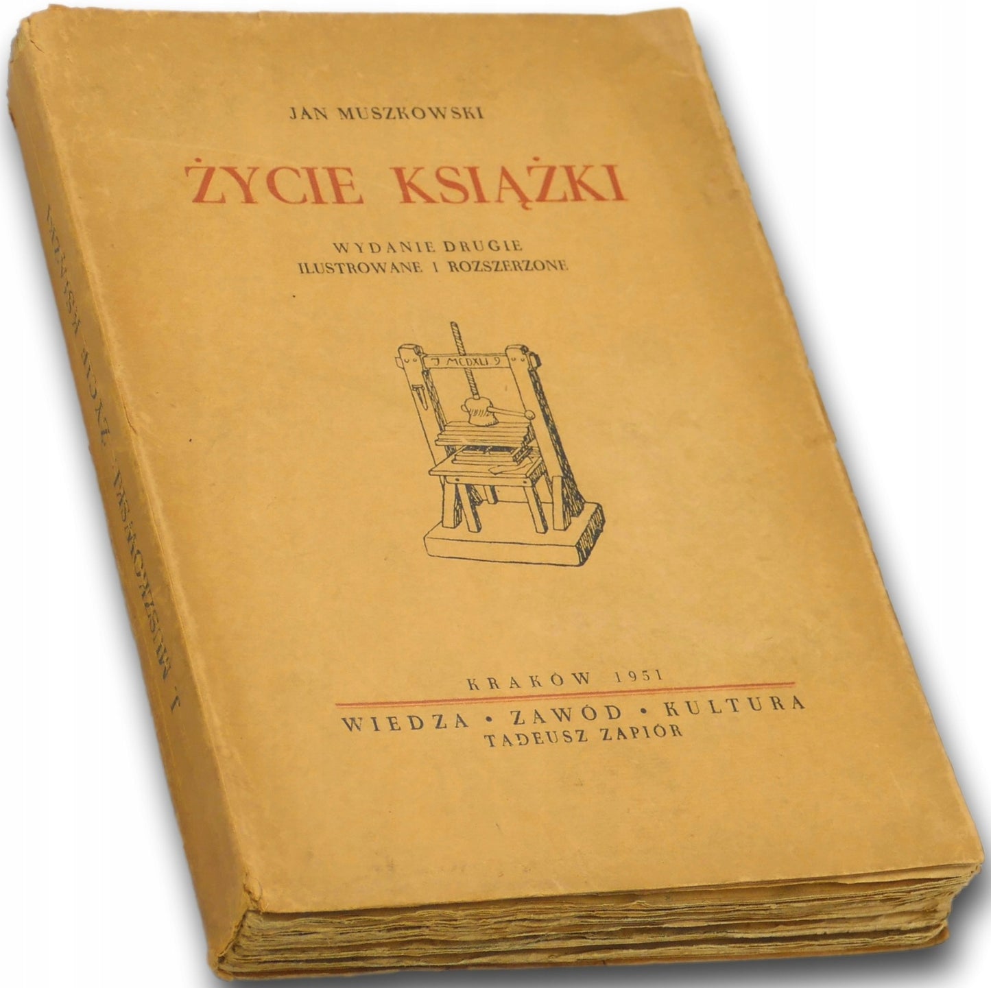 Życie książki Jan Muszkowski [Kraków 1951]