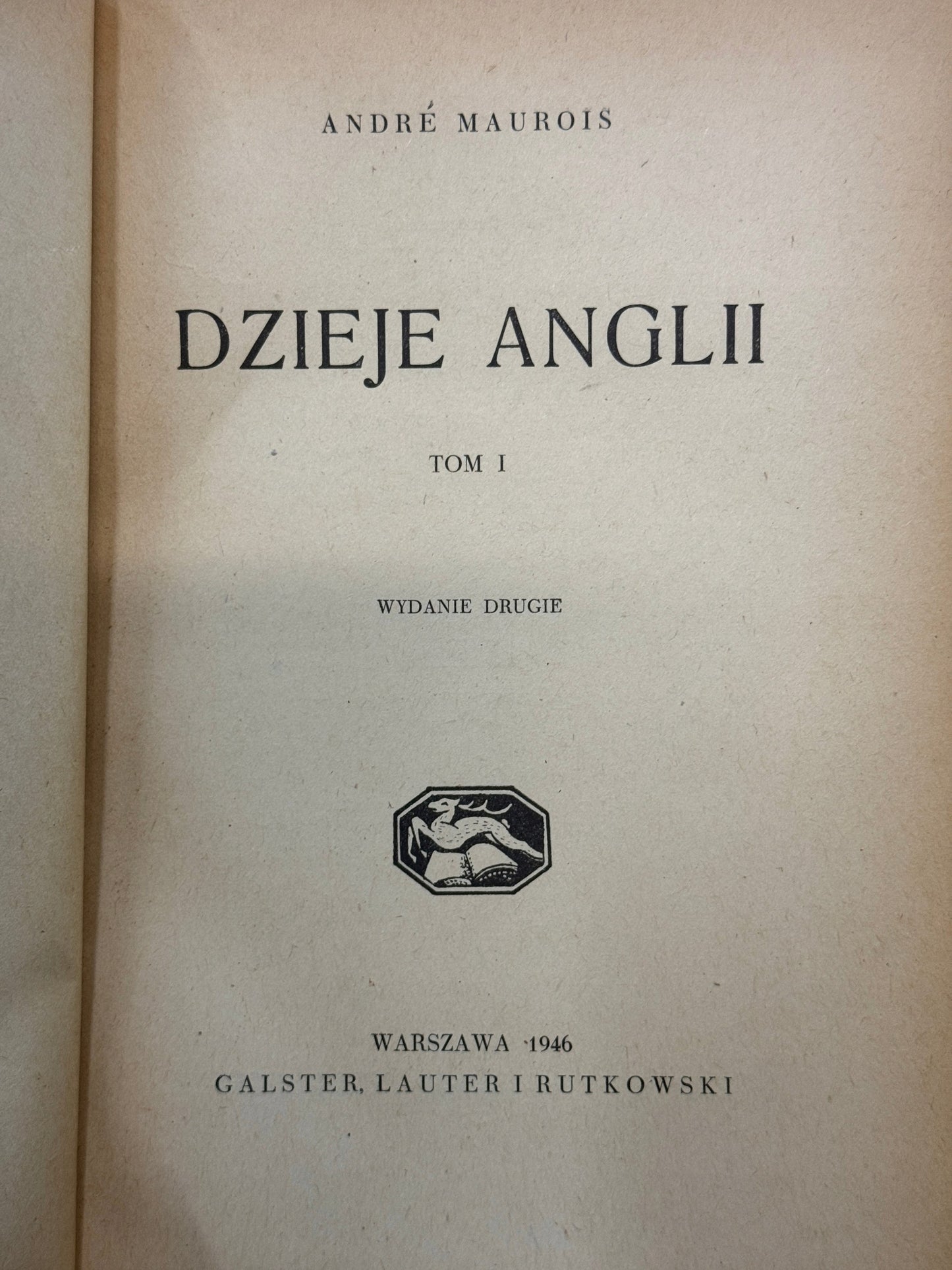 Dzieje Anglii T. I-II André Maurois [1946]