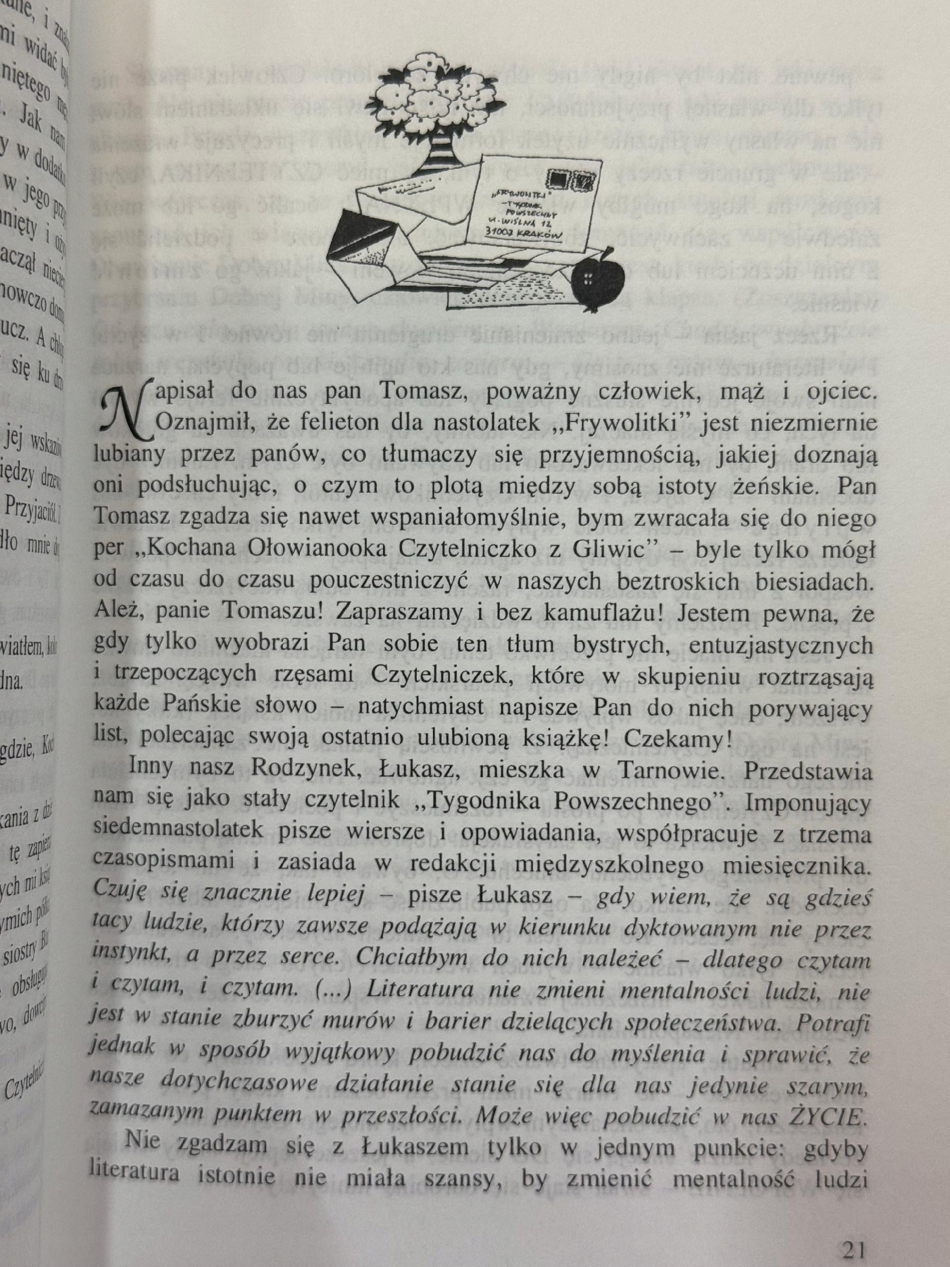 Frywolitki Małgorzata Musierowicz [dedykacja odautorska]