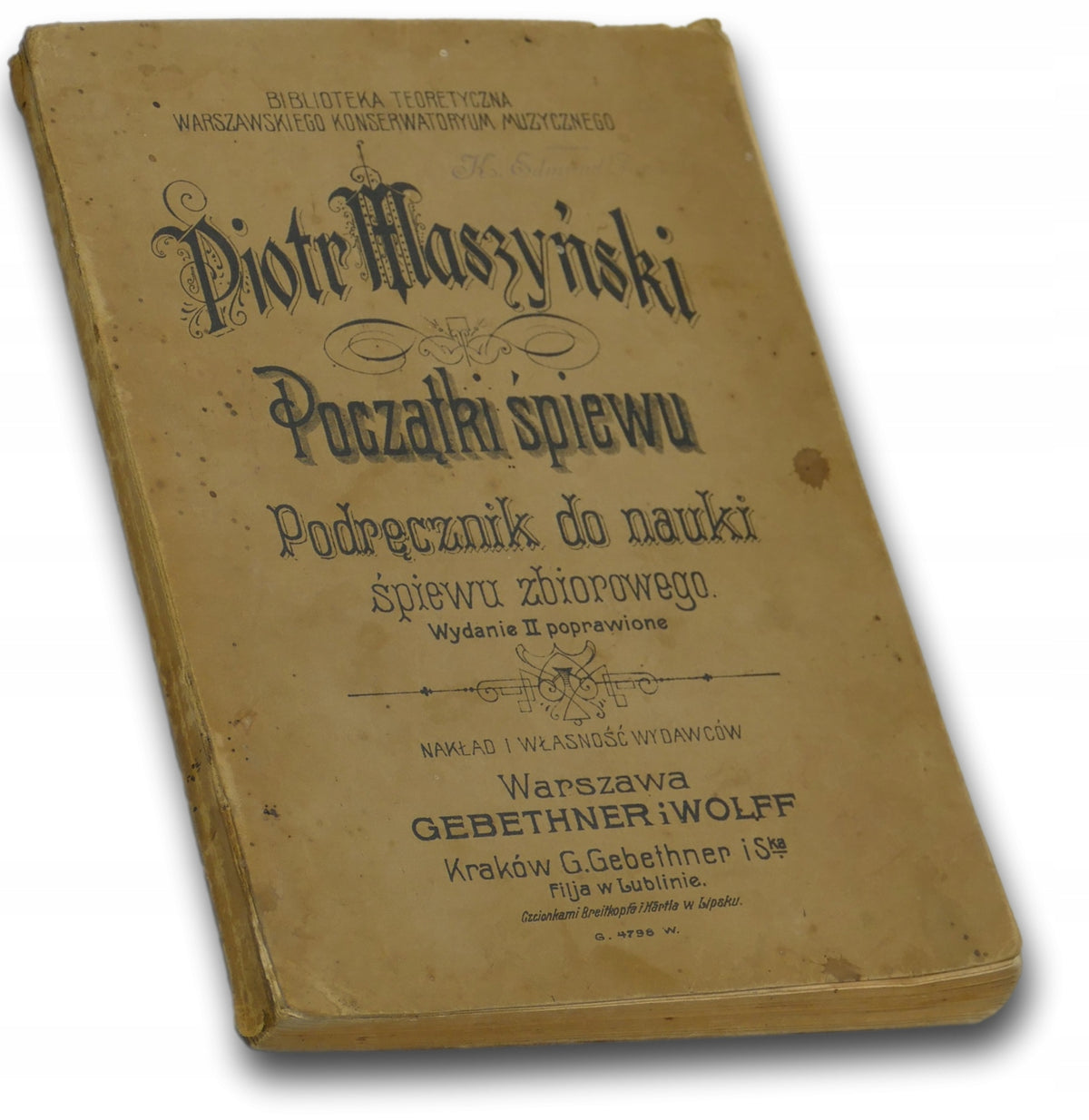 Początki śpiewu. Podręcznik do nauki śpiewu zbiorowego Piotr Maszyński