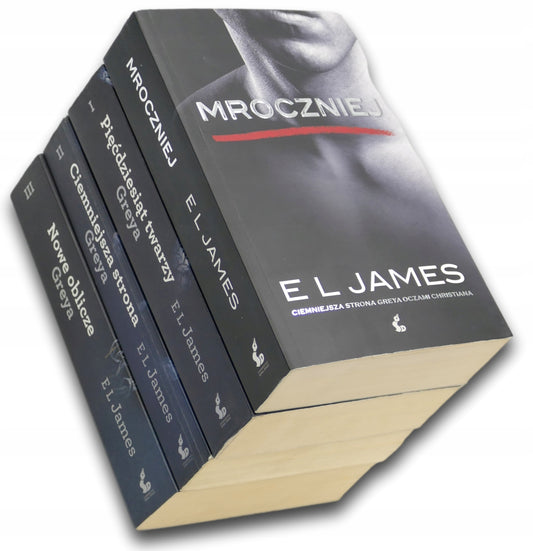 E. L. James x4 Pięćdziesiąt twarzy Greya [T. 1-3], Mroczniej