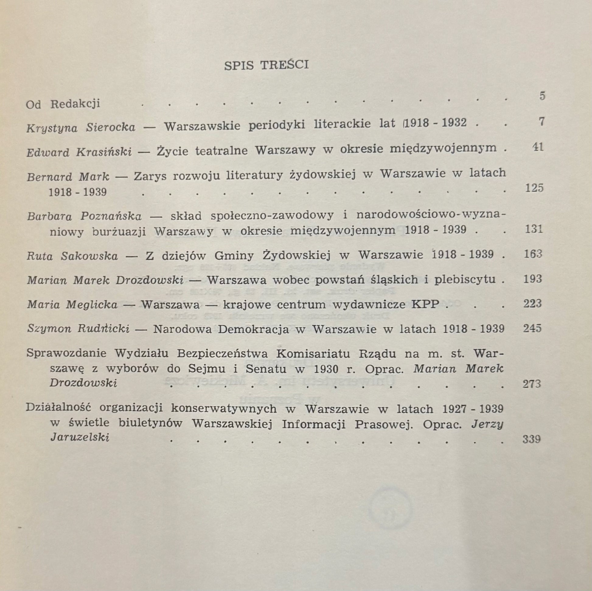 Warszawa II Rzeczypospolita 1918-1939 Zeszyt 4