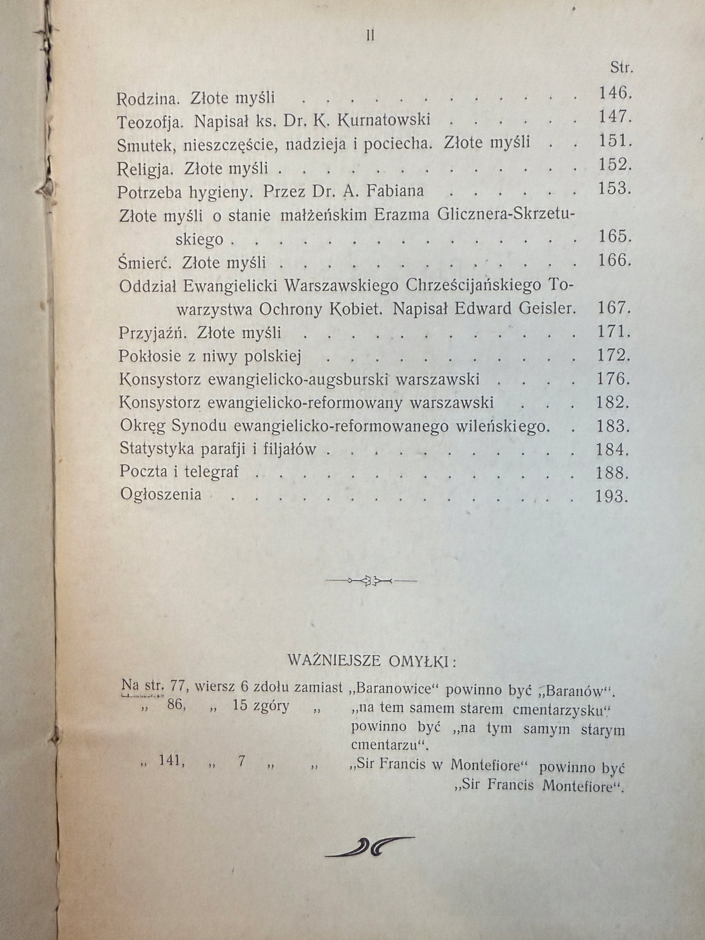 Kalendarz dla ewangielików 1904 r. Praca zbiorowa [1903 r.]