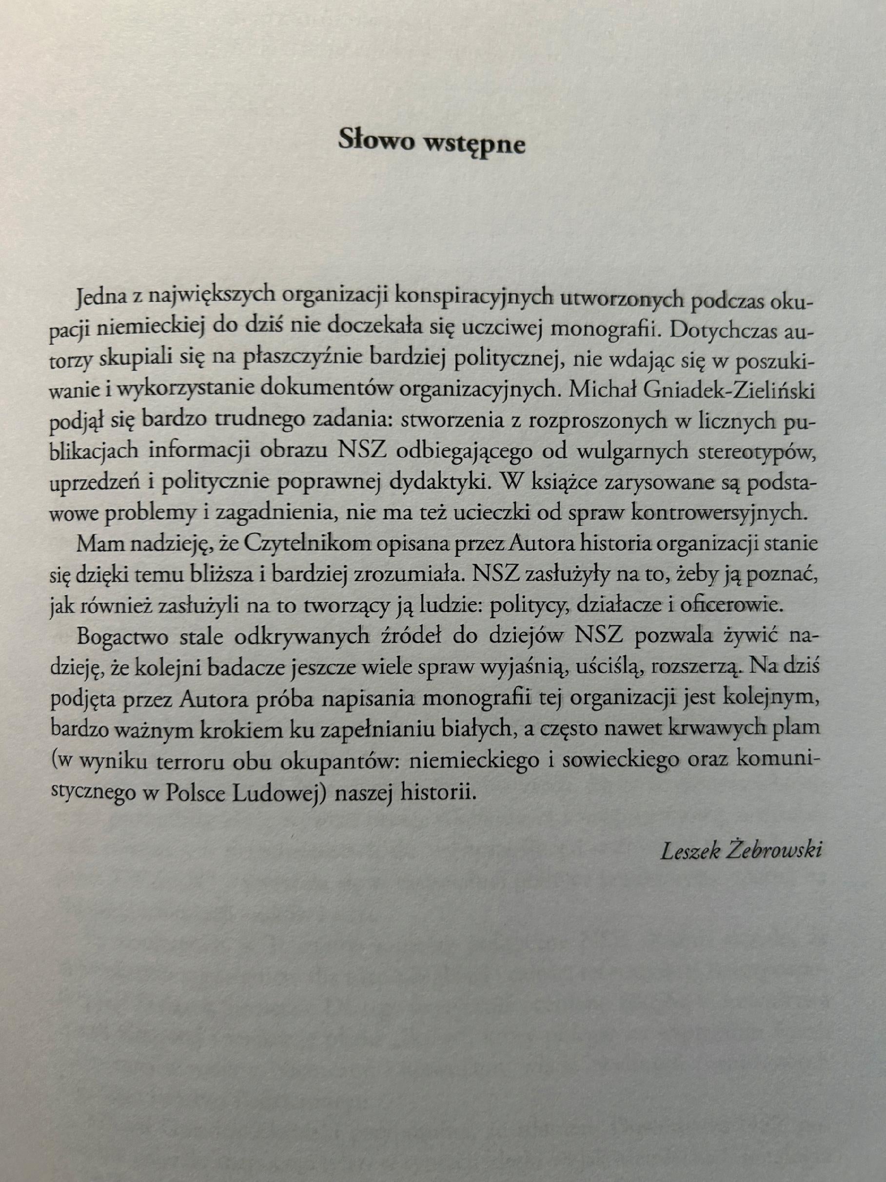 Narodowe Siły Zbrojne 1942-1947 - Michał Gniadek-Zieliński
