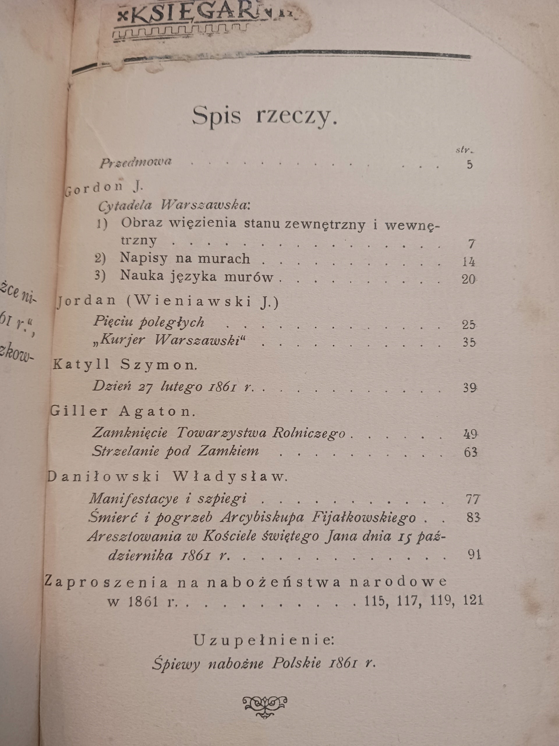 Manifestacje warszawskie w 1861 roku + Śpiewy nabożne Praca zbiorowa [1916]