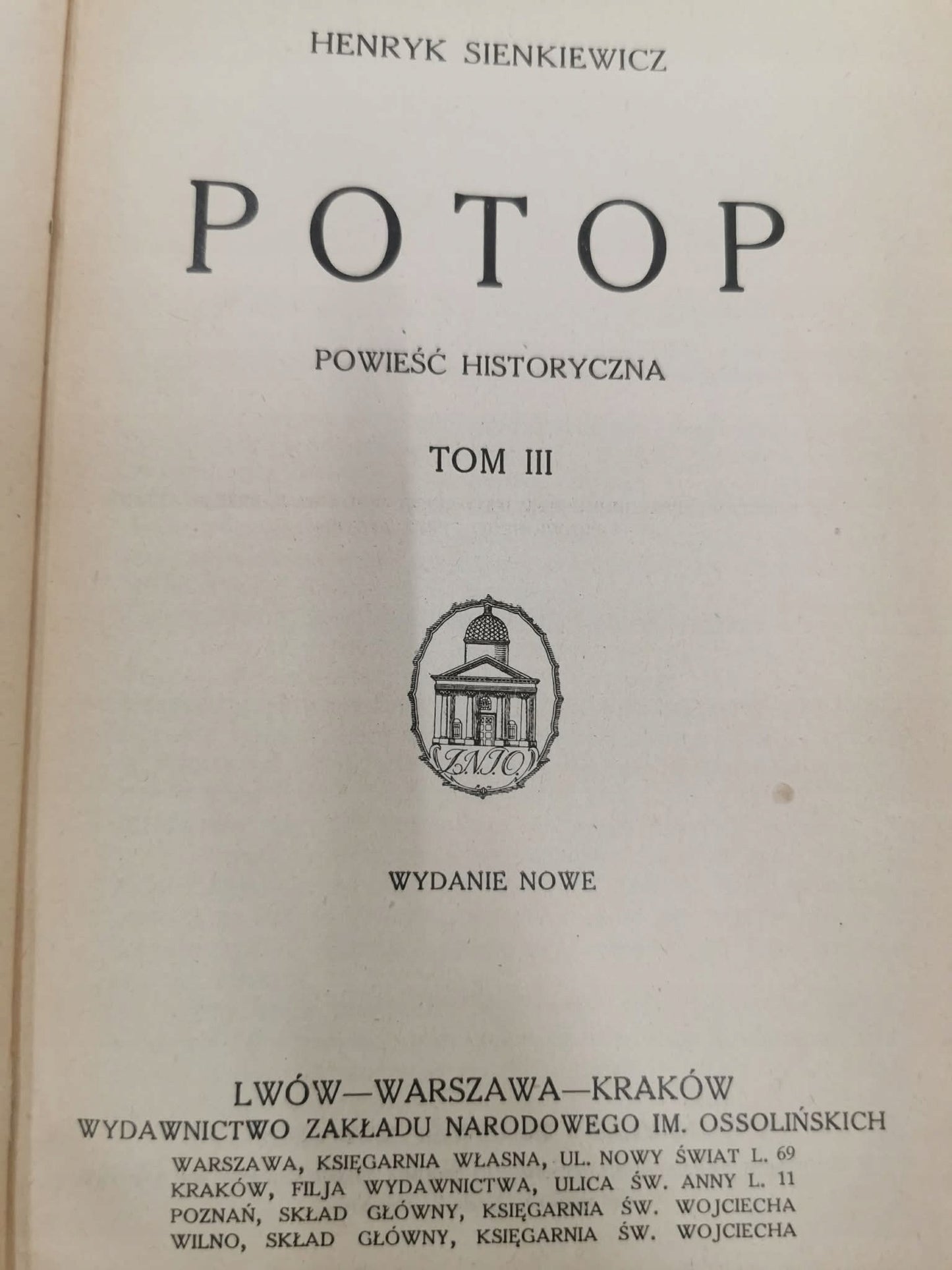 Trylogia, Henryk Sienkiewicz [ca. 1925]