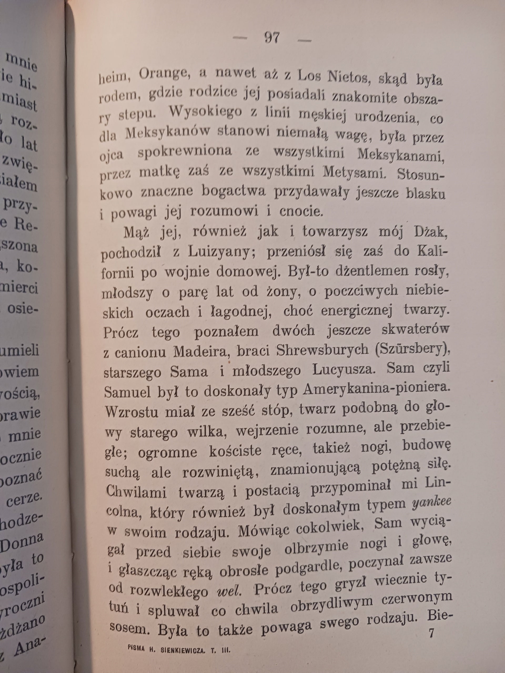 Pisma Henryka Sienkiewicza Tom III Wydanie szóste z roku 1901