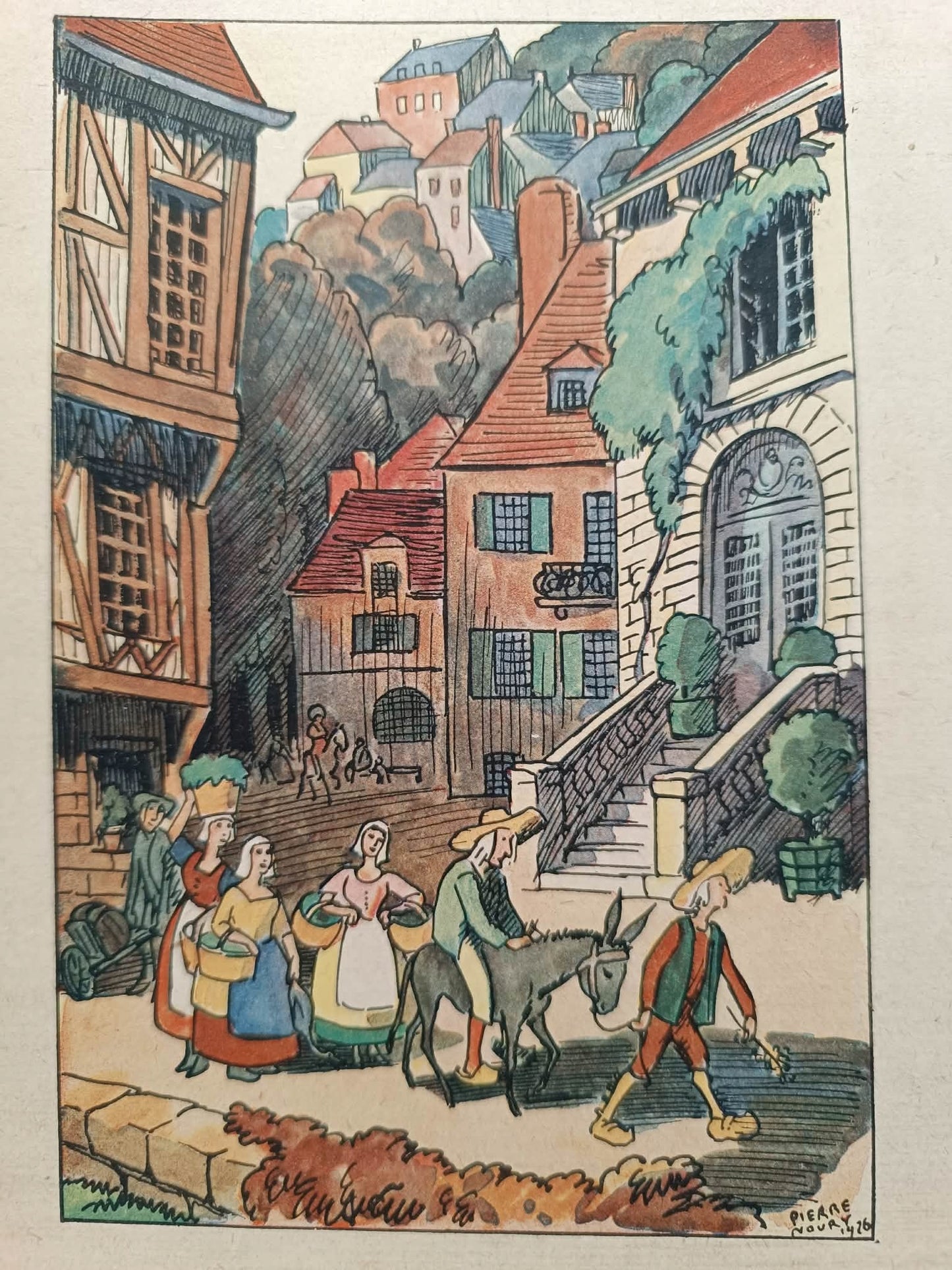 Fables de la Fontaine [il. Pierre Noury] [bajki po francusku, 1928]