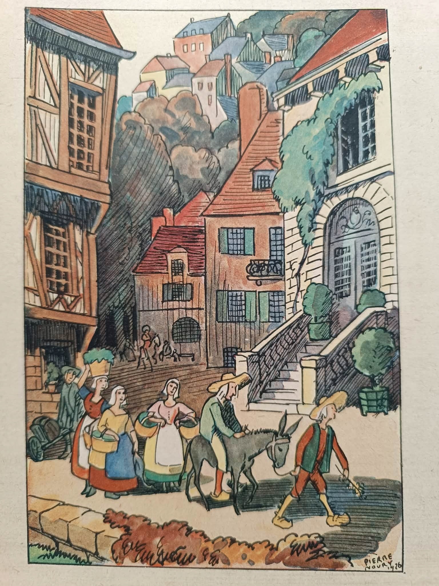 Fables de la Fontaine [il. Pierre Noury] [bajki po francusku, 1928]