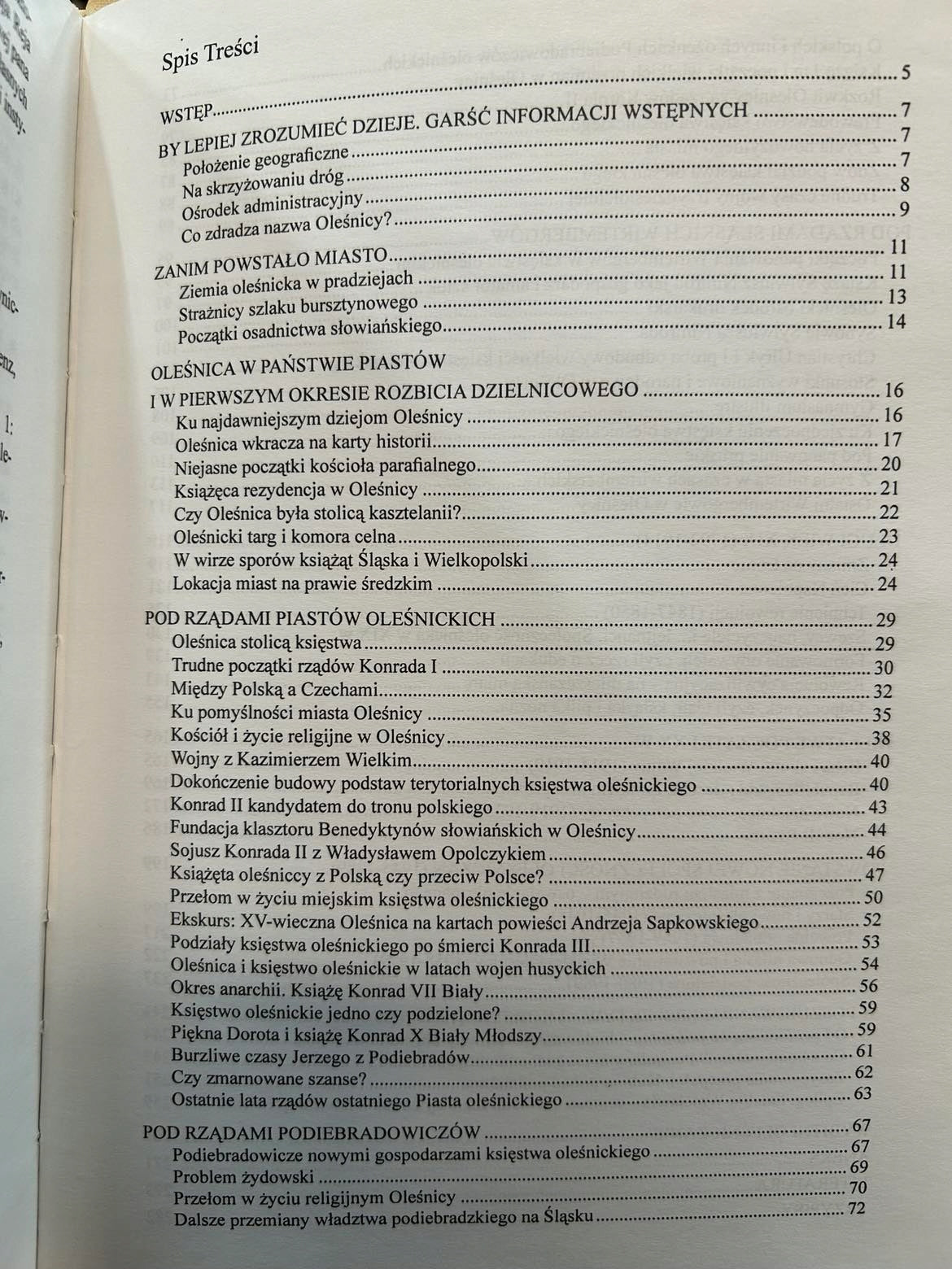 Oleśnica od czasów najdawniejszych po współczesność