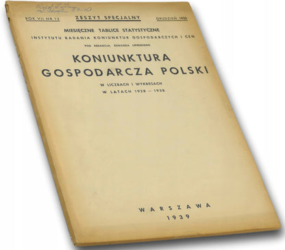 Koniunktura gospodarcza Polski, E. Lipiński [Warszawa 1939]