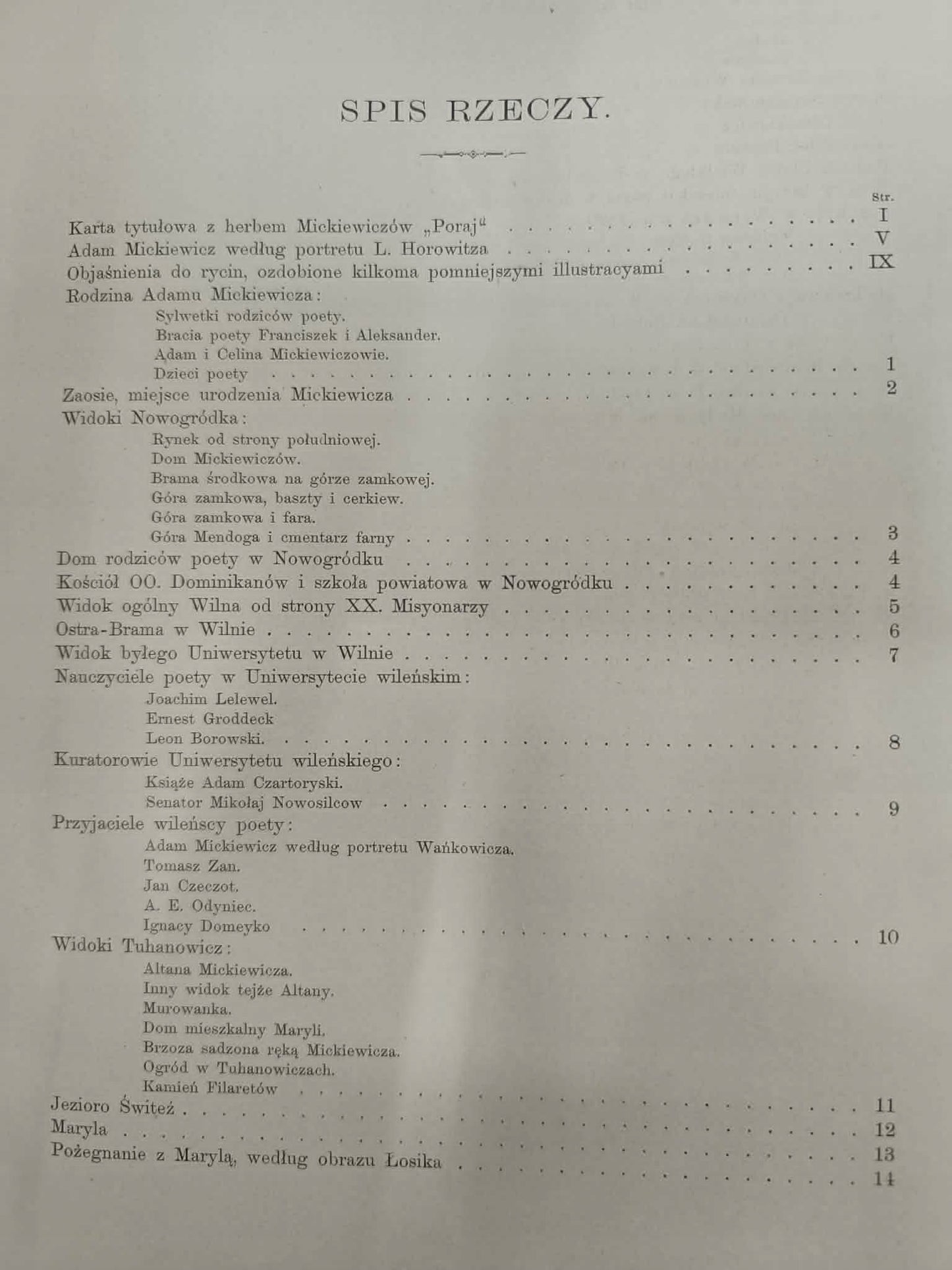 Album pamiątkowe Adama Mickiewicza, wydał Władysław Piast