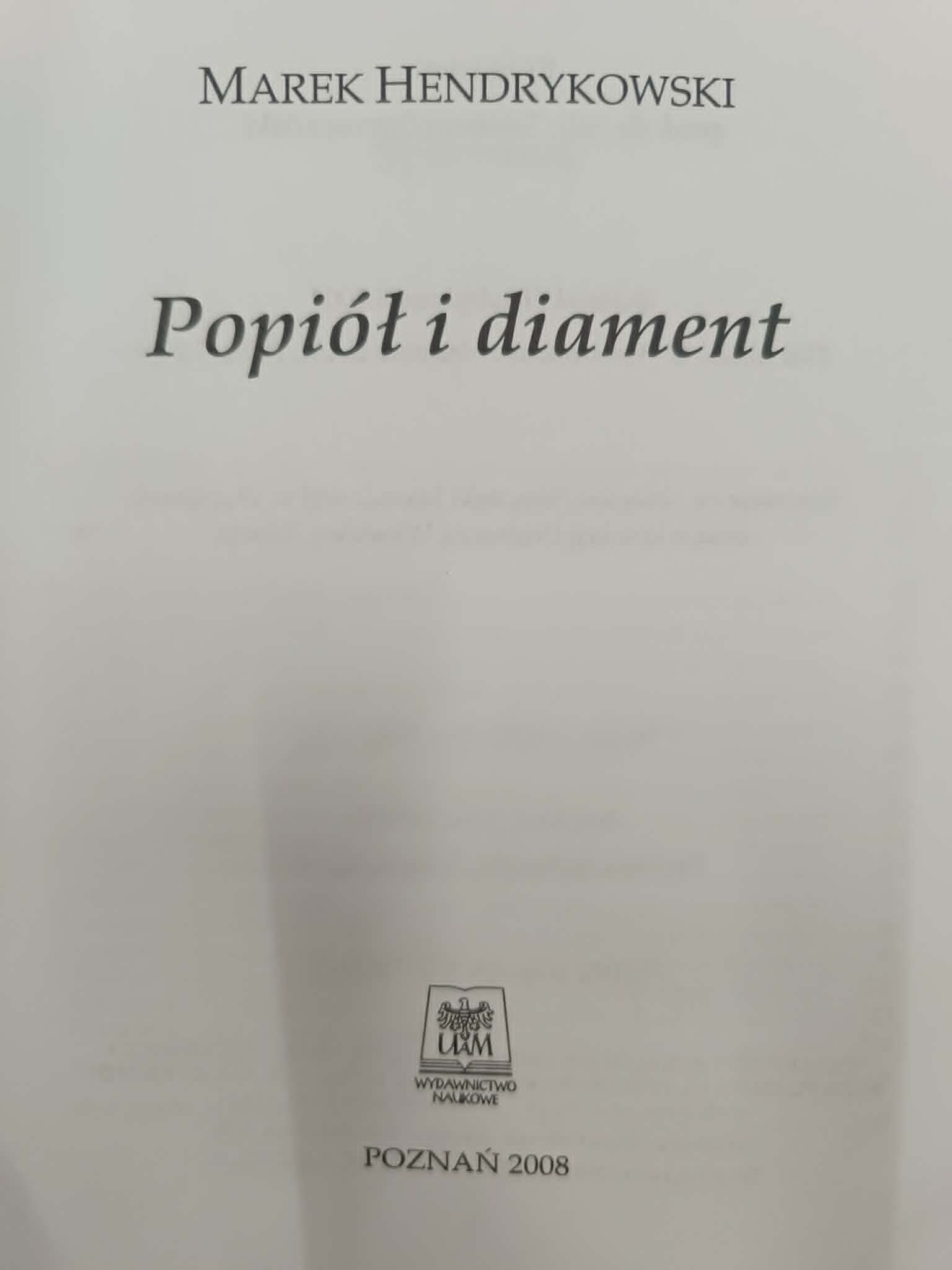 Klasyka Kina Classics of Cinema Popiół i diament M. Hendrykowski [500 egz.]