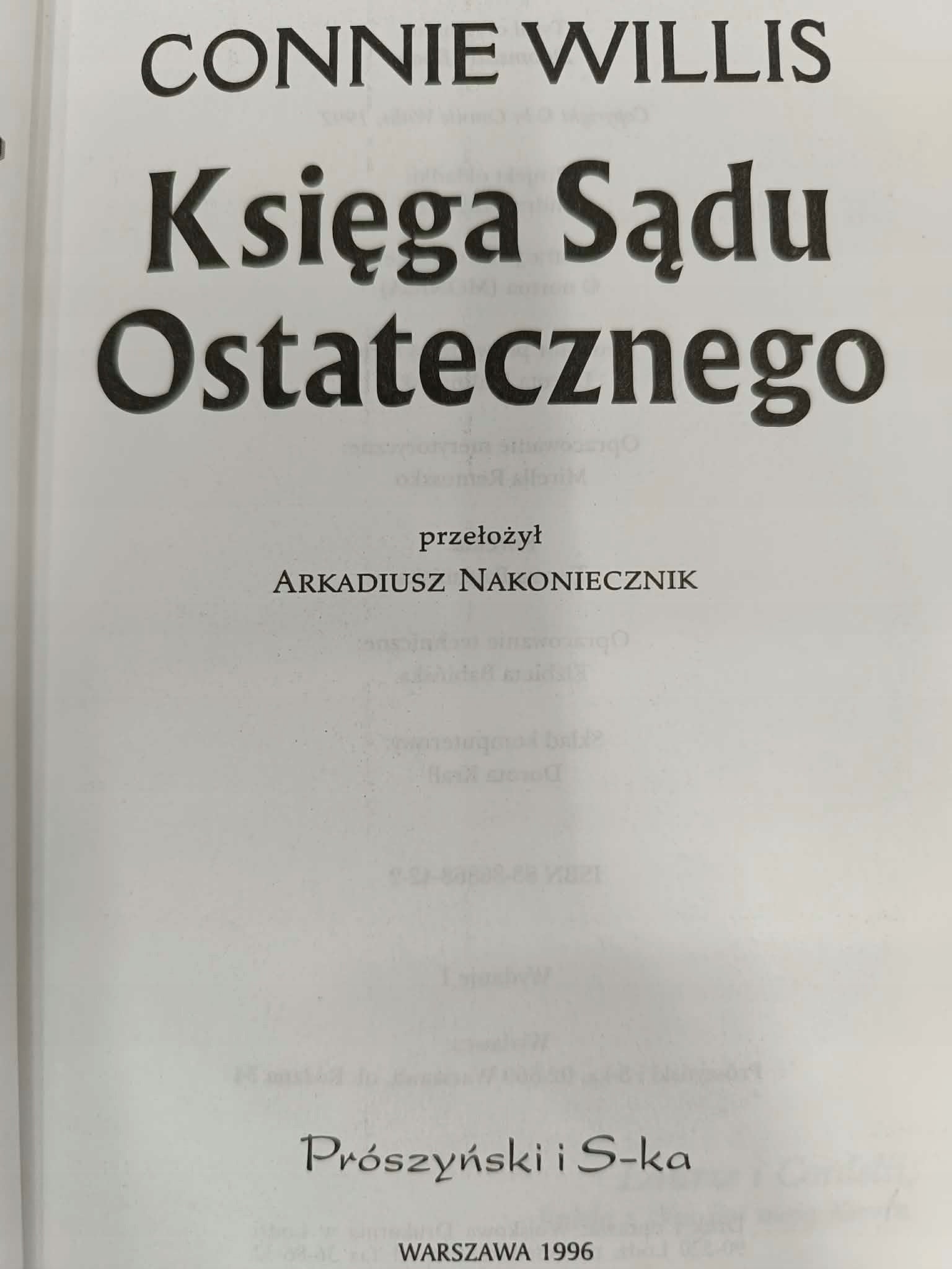 Księga Sądu Ostatecznego, Connie Willis