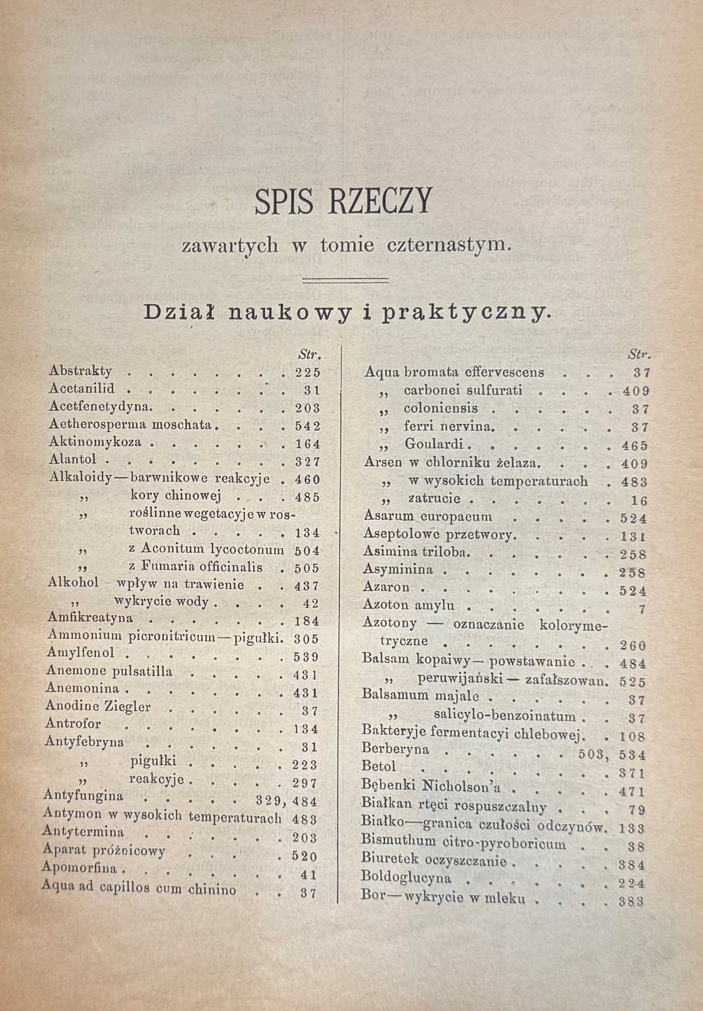 Wiadomości farmaceutyczne Tom 14 red. Kazimierz Wende [1887]