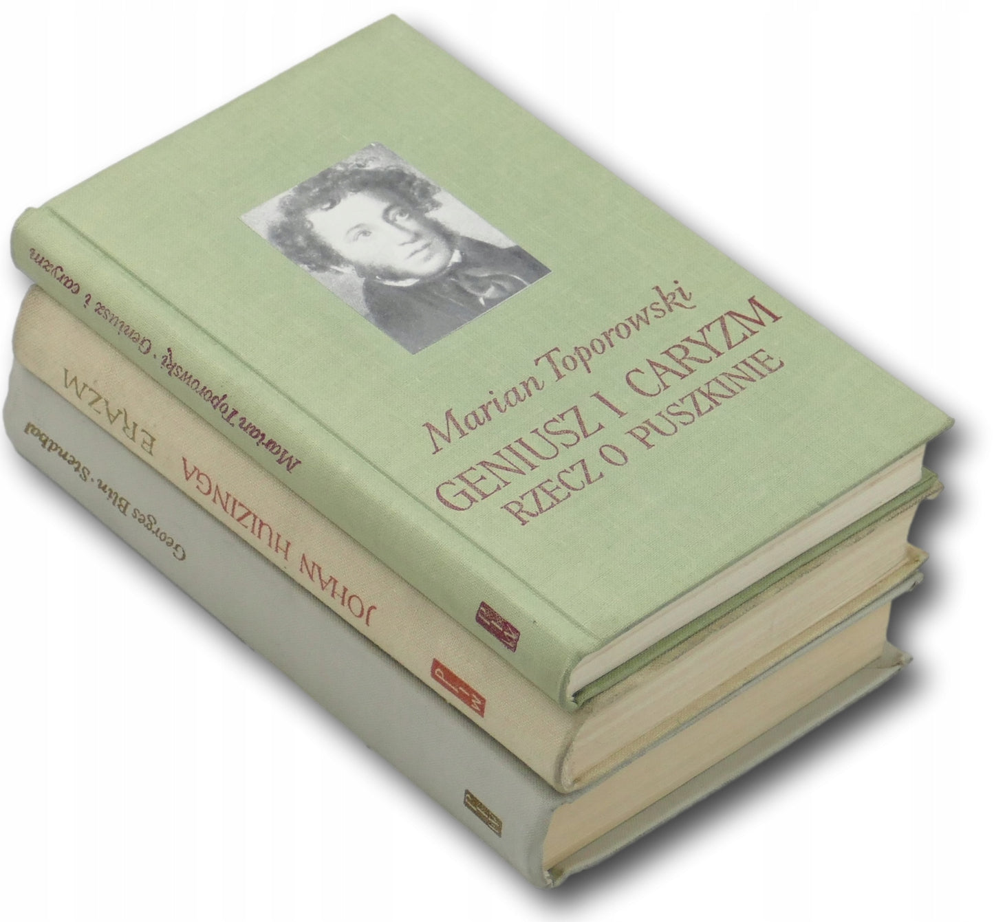 Zestaw x3, Toporowski, Huizinga, Blin [Geniusz i caryzm, Erazm, Stendhal]