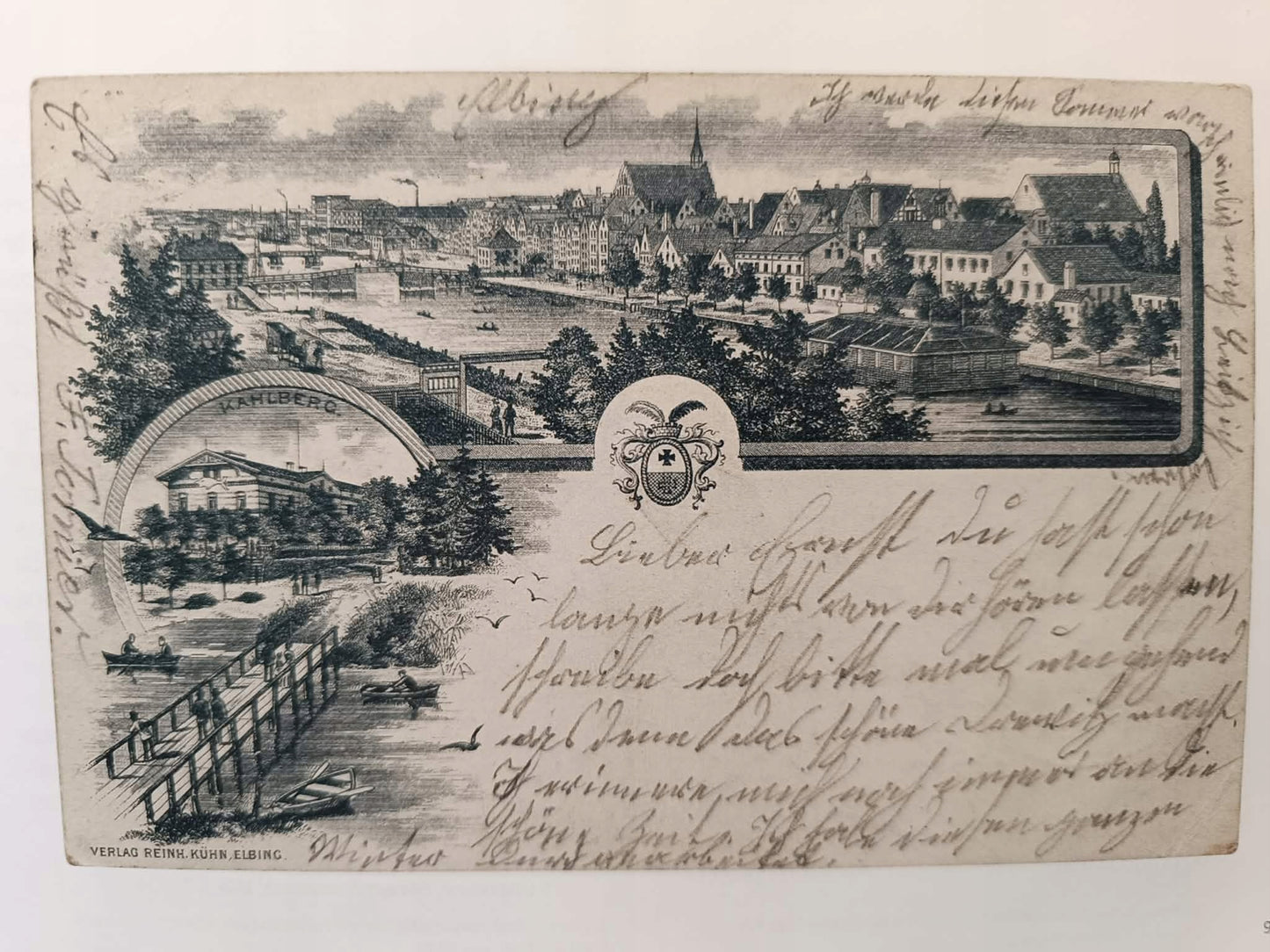 Zalew Wiślany. Szlak wodny/Ein Wasserweg. Ilustrowany przewodnik po dawnym