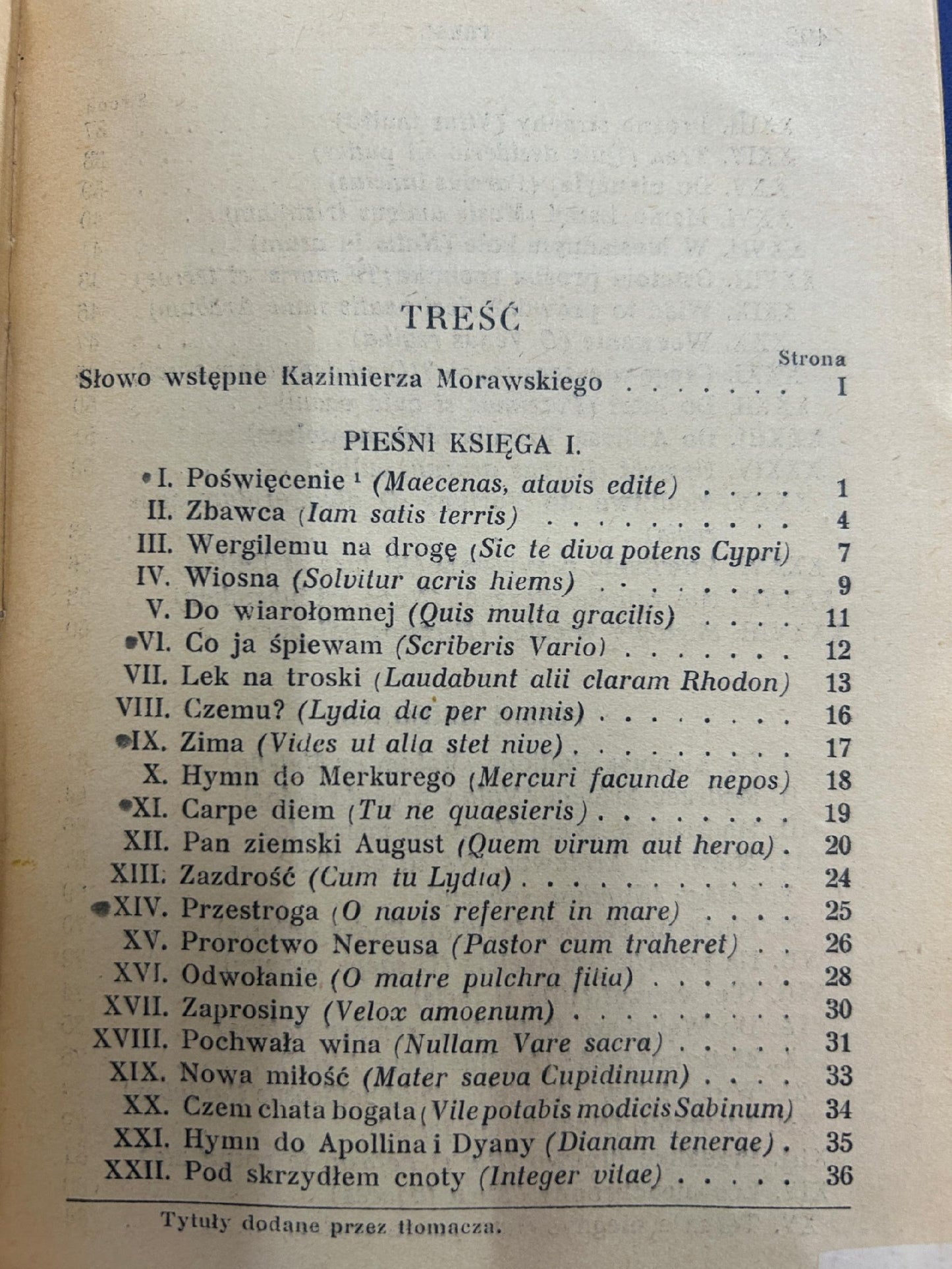 Poezje - Q. Horatius Flaccus [wydanie przedwojenne]
