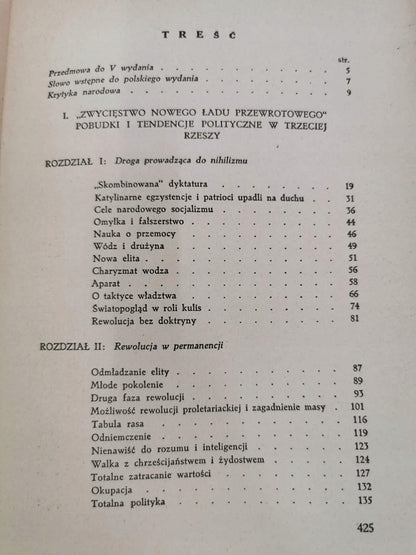 Rewolucja nihilizmu, Herman Rausching [1939]