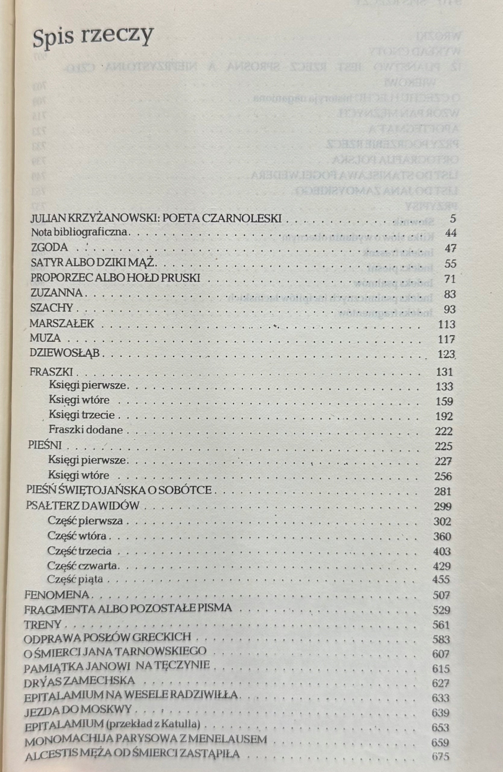 Dzieła polskie Jan Kochanowski [oprawa w pełną skórę]