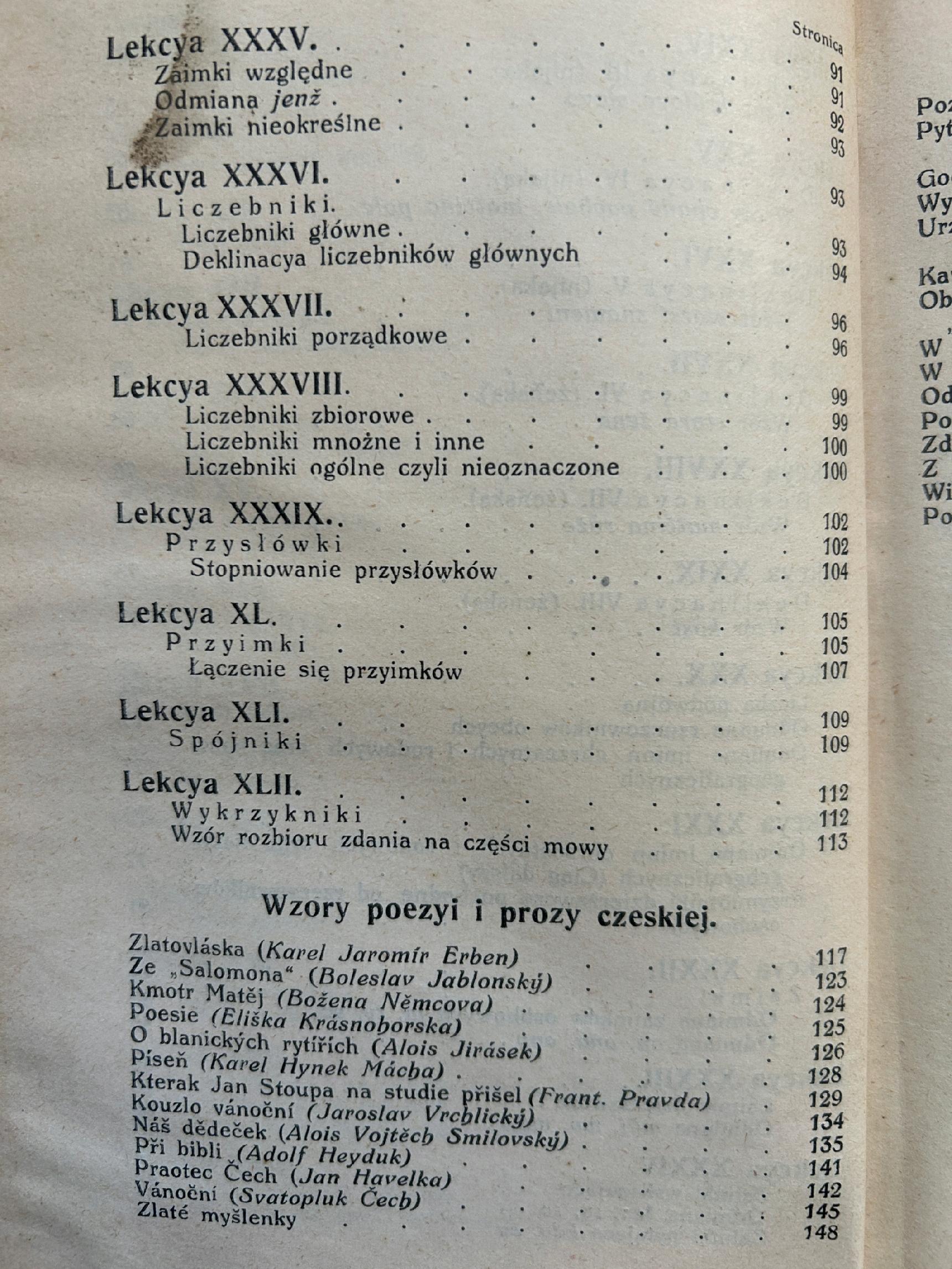 Praktyczna metoda języka czeskiego - Franciszek Alojzy Hora [przedwojenna]