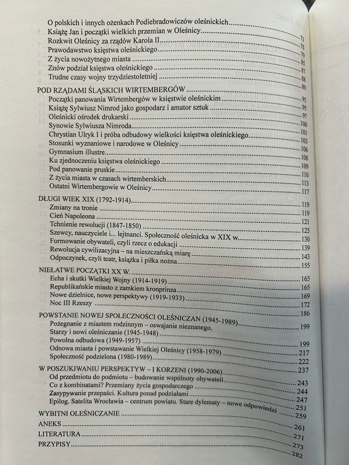 Oleśnica od czasów najdawniejszych po współczesność