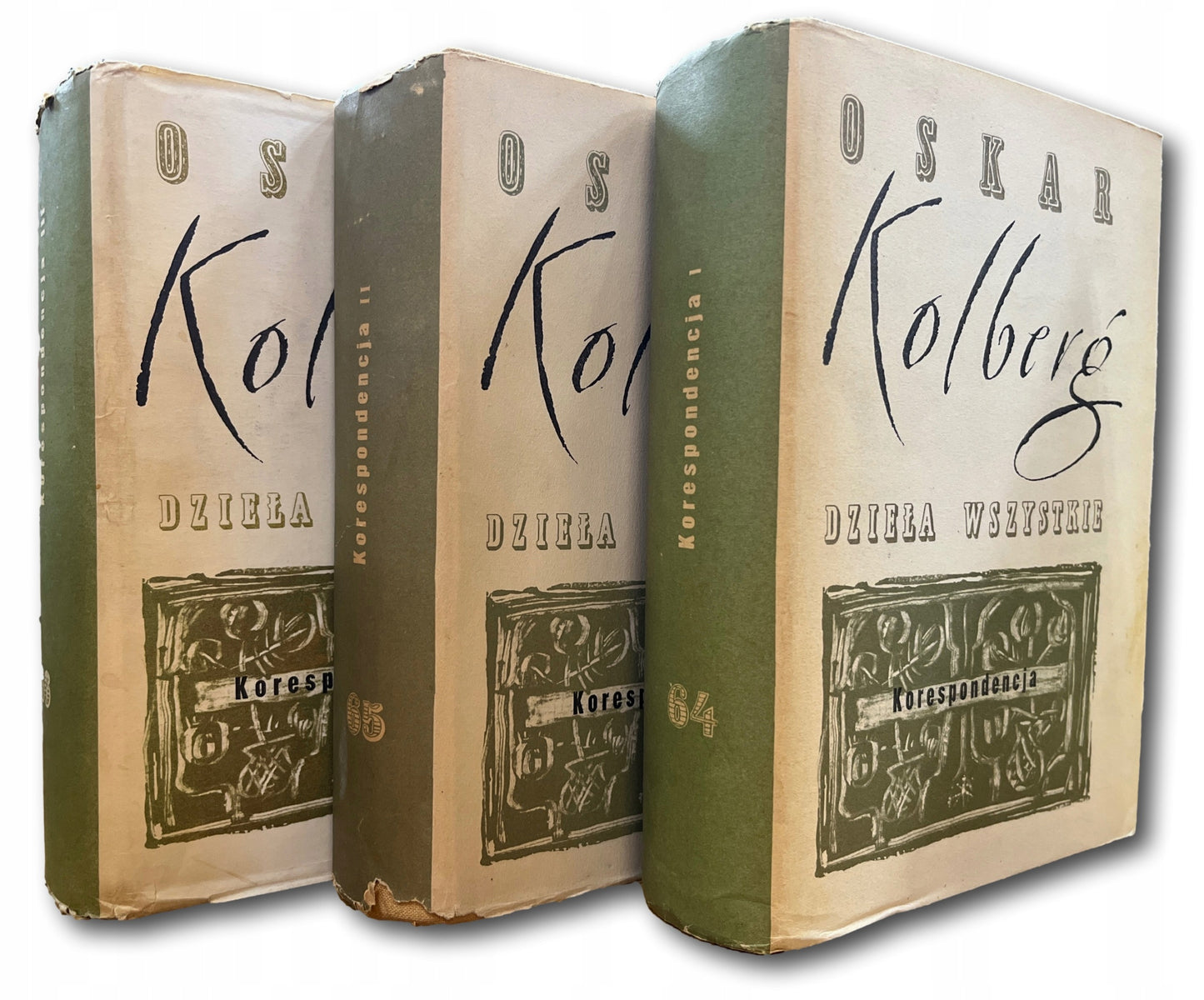 Komplet Korespondencja Oskar Kolberg [obwoluta]