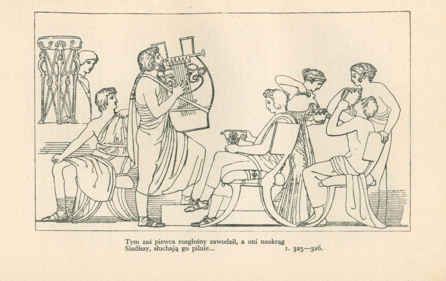 Homer, Odyseja [1935] [oprawa artystyczna] [ilustrował J. Flaxman]