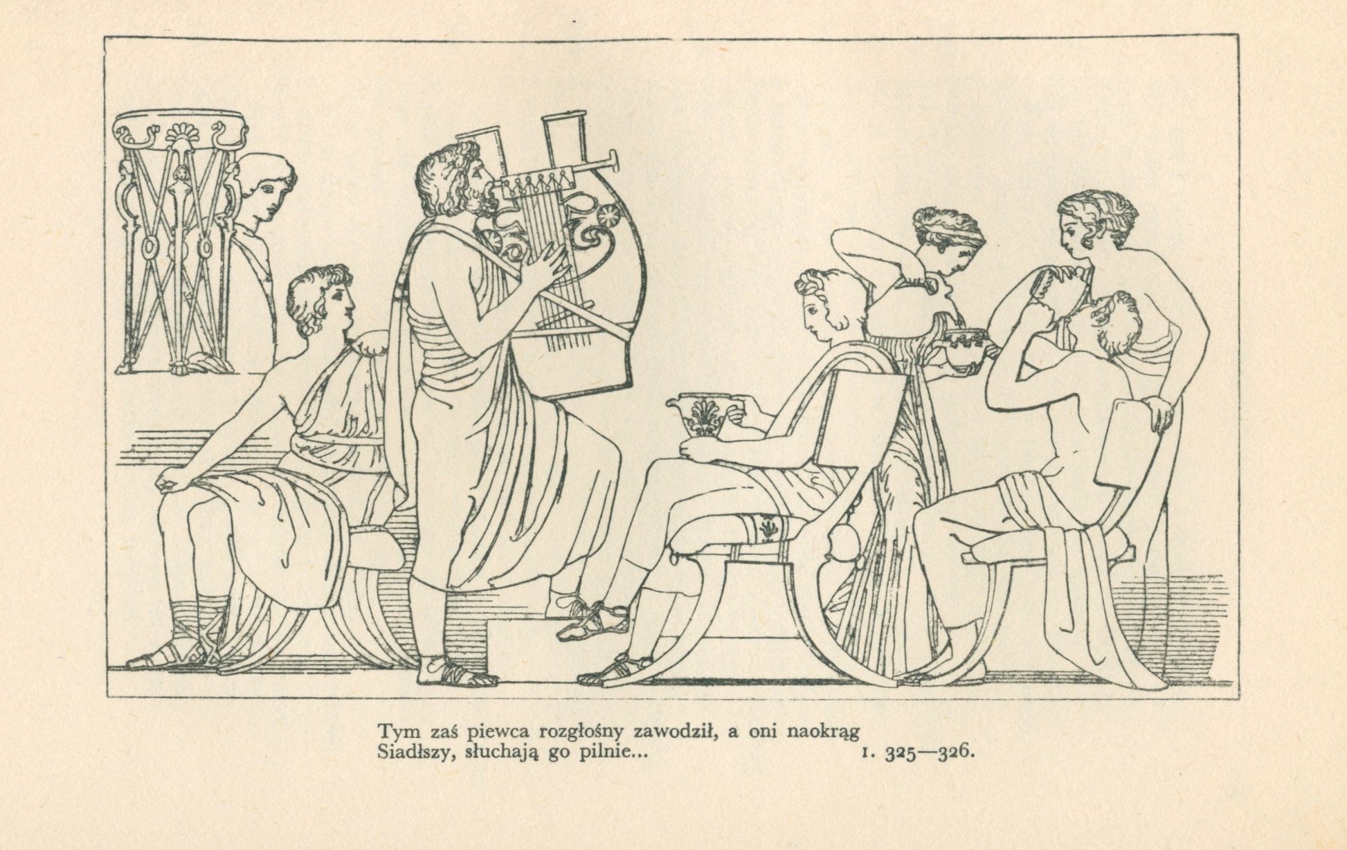 Homer, Odyseja [1935] [oprawa artystyczna] [ilustrował J. Flaxman]