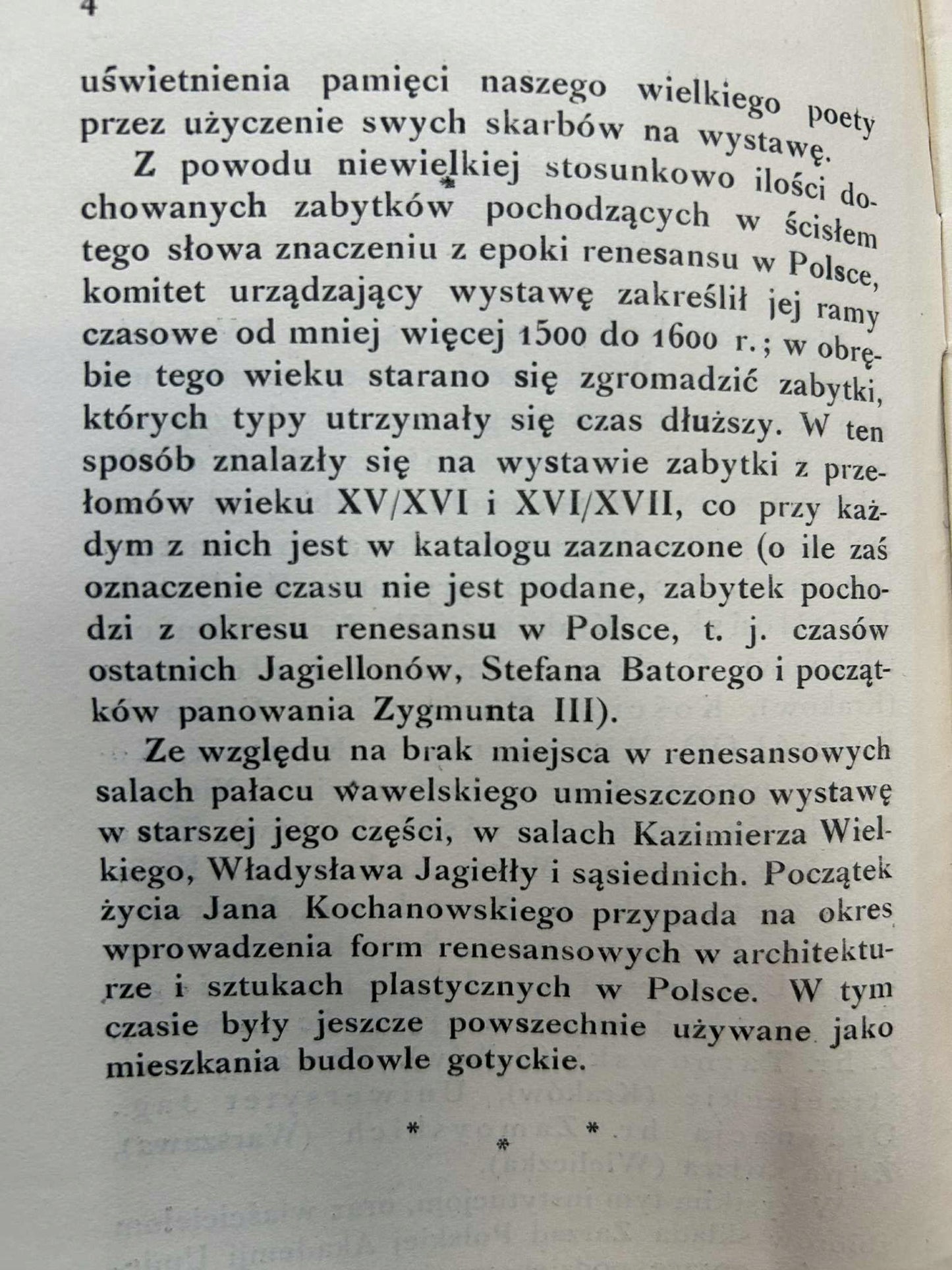 Wystawa zabytków sztuki i kultury z epoki polskiego renesansu [1930 r.]