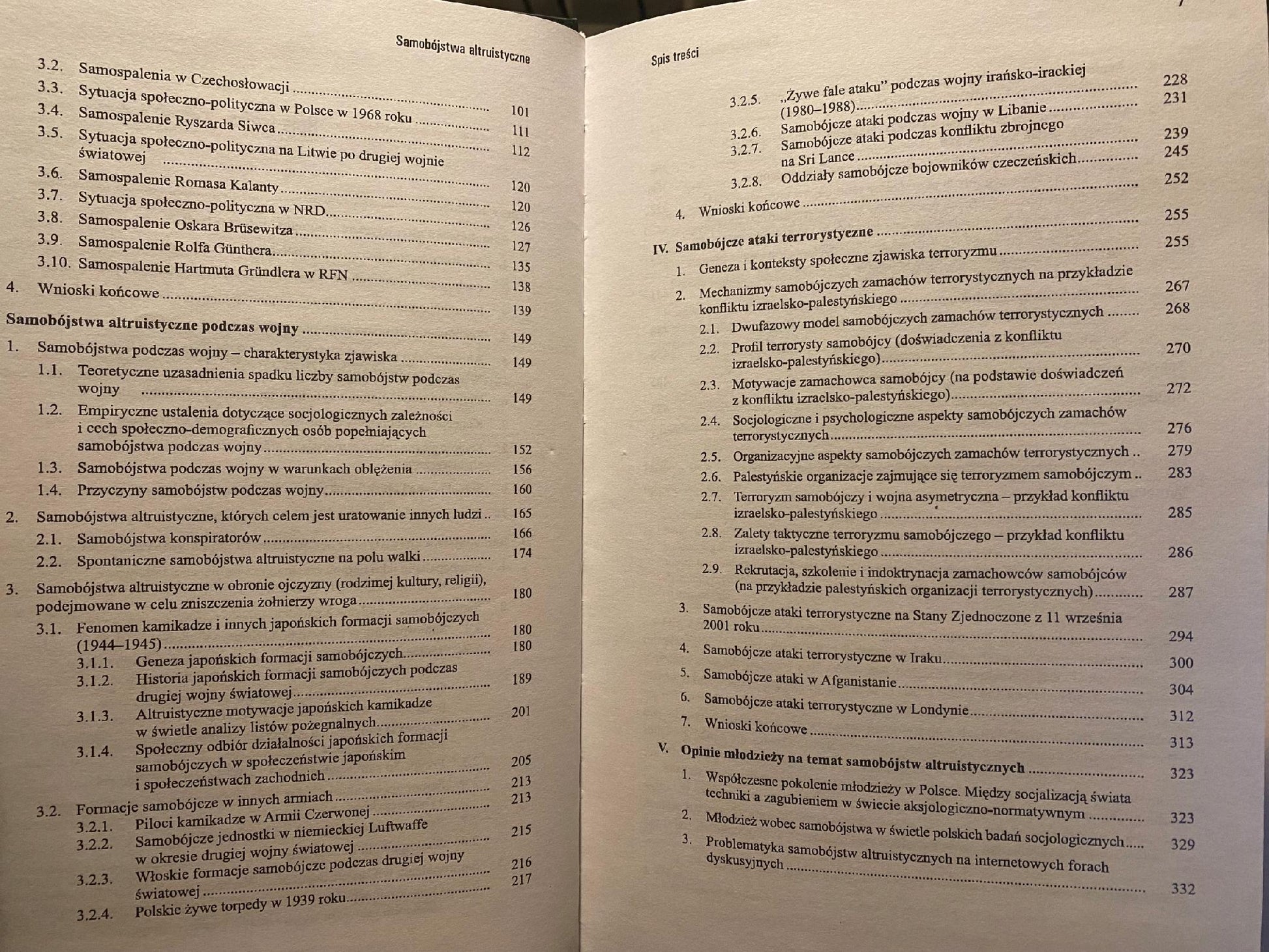 Samobójstwa altruistyczne Adam Czabański
