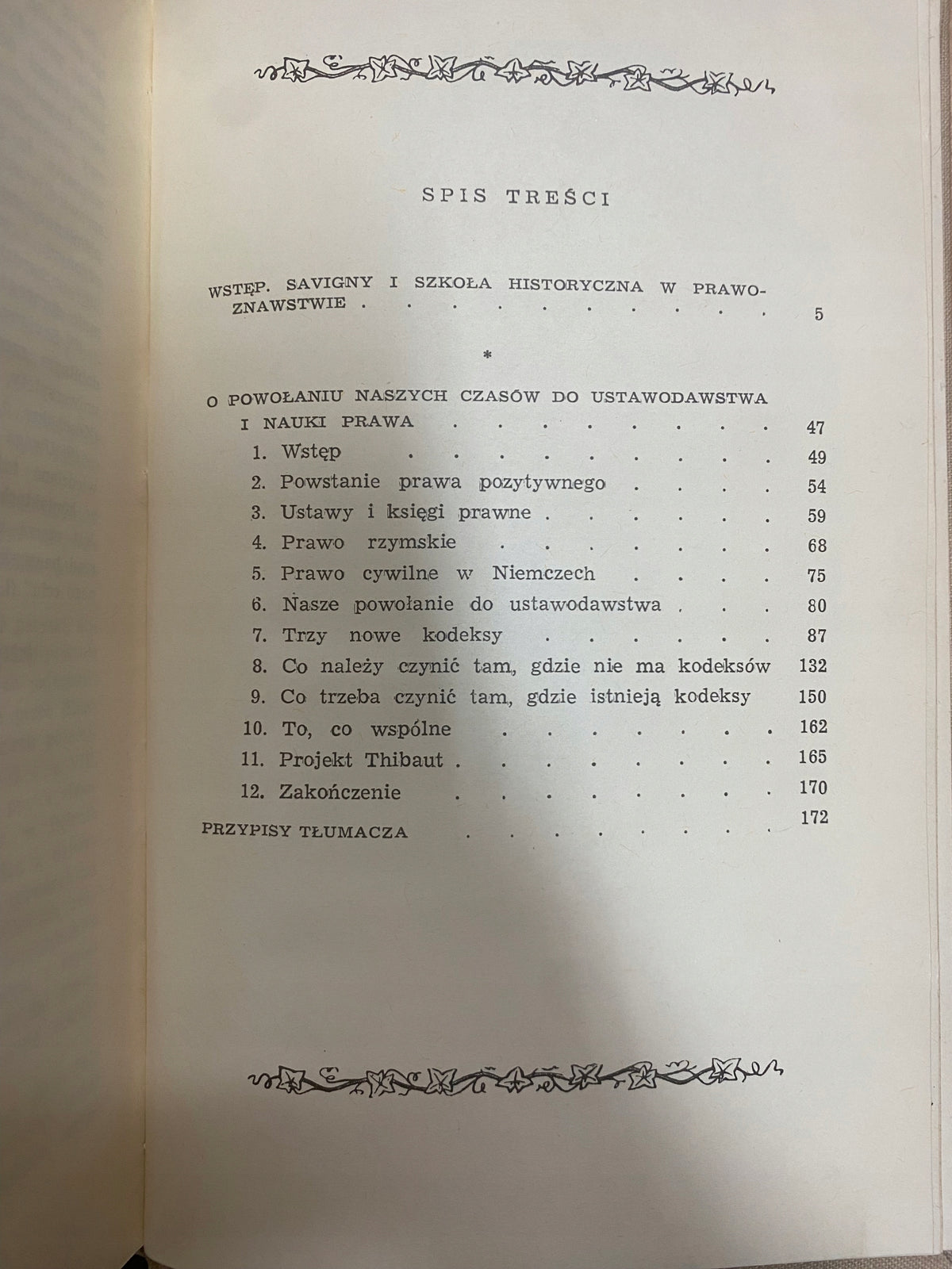 O powołaniu naszych czasów do ustawodawstwa i nauki prawa F. K. von S