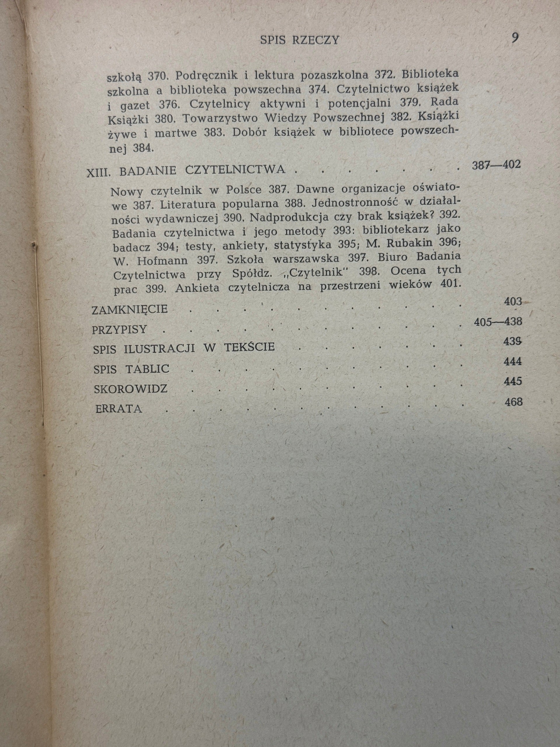 Życie książki Jan Muszkowski [Kraków 1951]