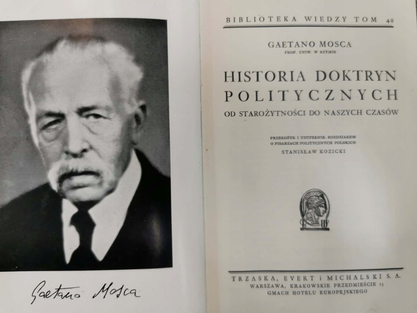 Historia doktryn politycznych, G. Mosca