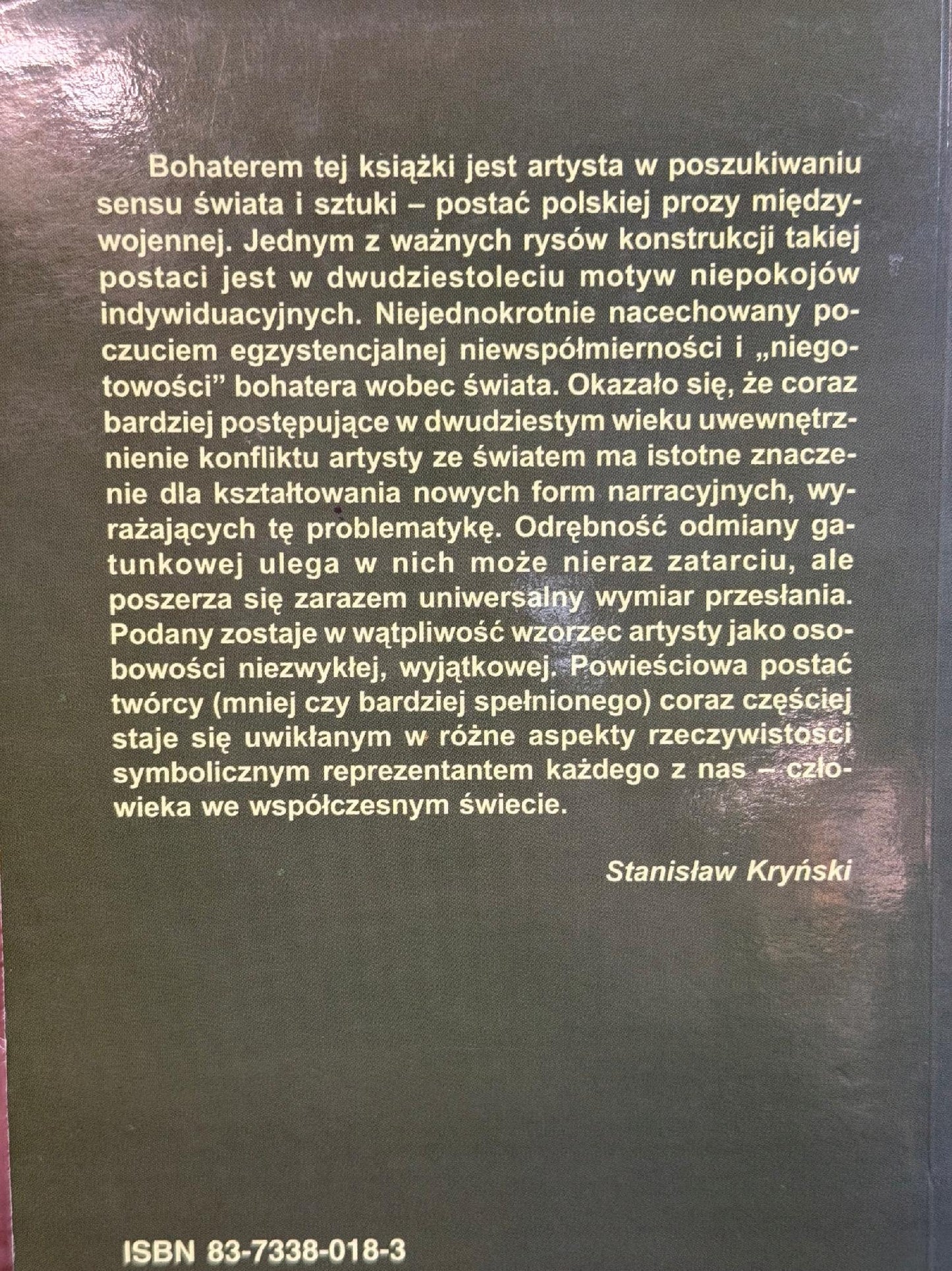 Artysta - Świat Stanisław Kryński [dedykacja odautorska]
