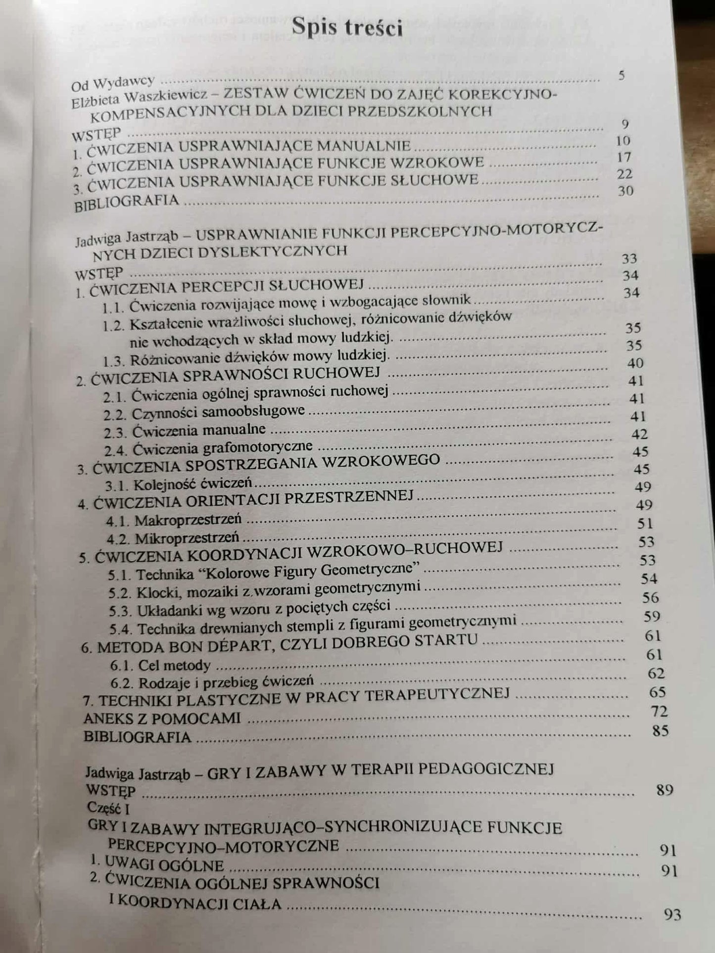 Zestaw ćwiczeń dla dzieci, E. Waszkiewicz, J. Jastrząb