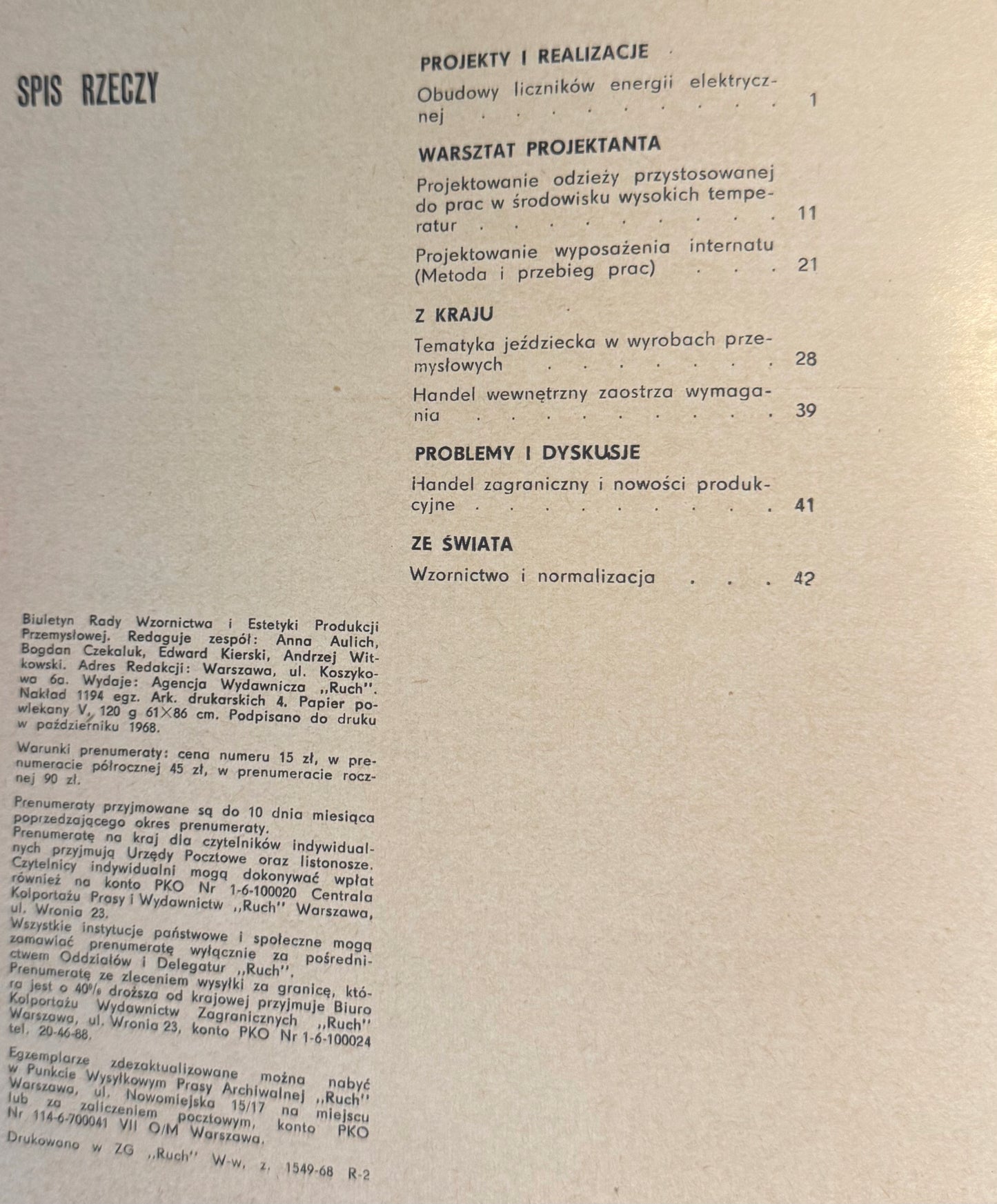 Biuletyn Rady Wzornictwa i Estetyki Nr 5 [tematyka jeździecka w przemyśle]