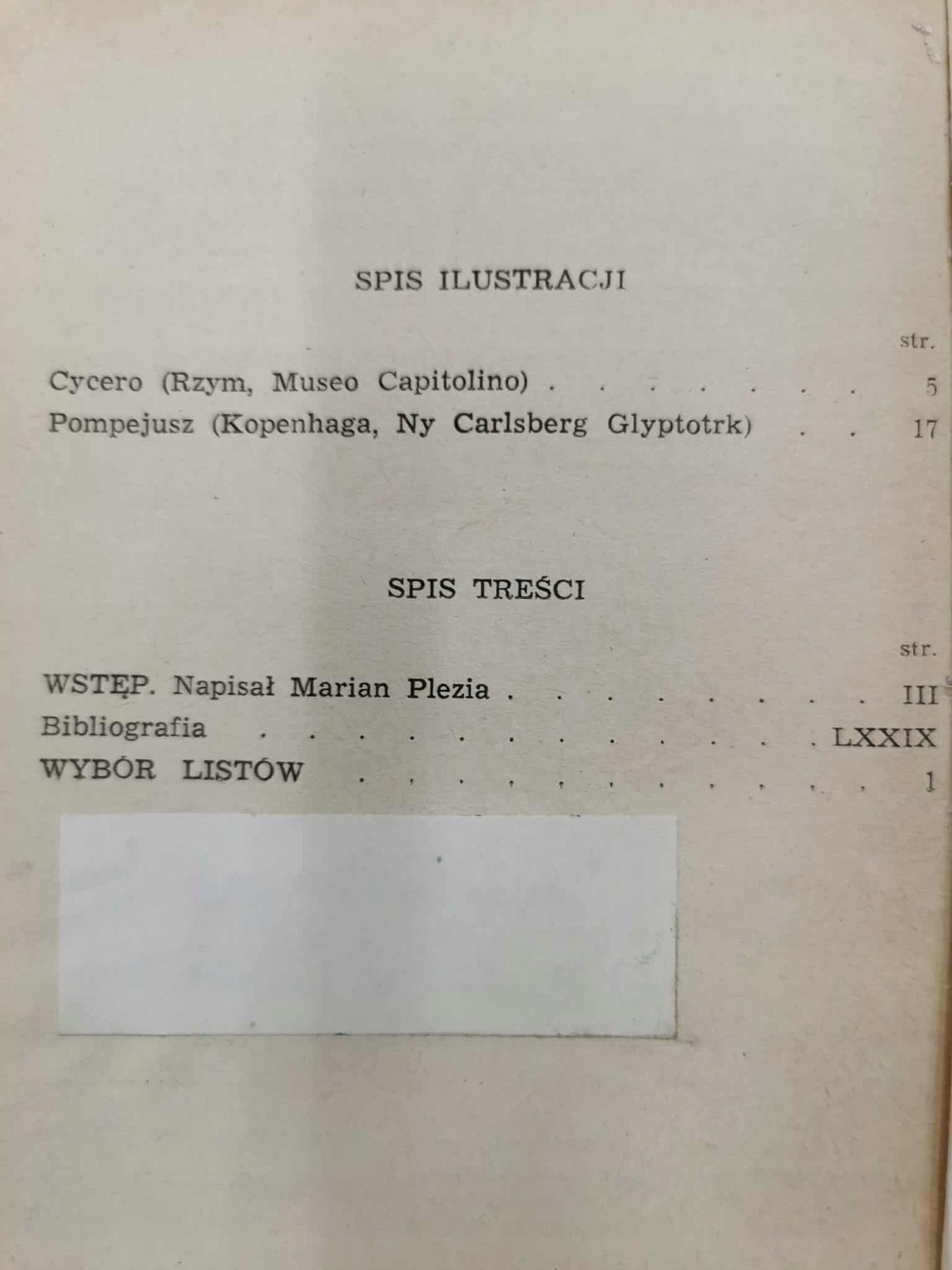 Wybór listów, Marek Tulliusz Cycero [Biblioteka Narodowa]