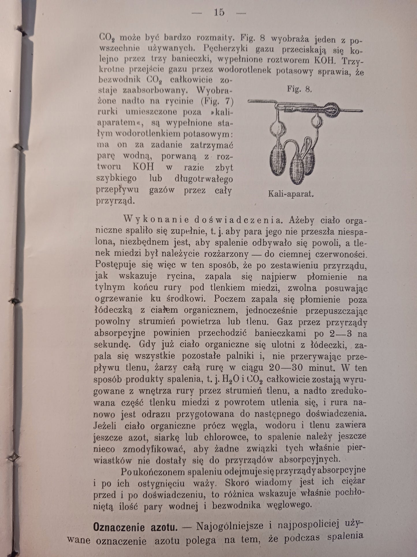 Chemia organiczna L. Bruner, S. Tołłoczko [wydanie z roku 1915]