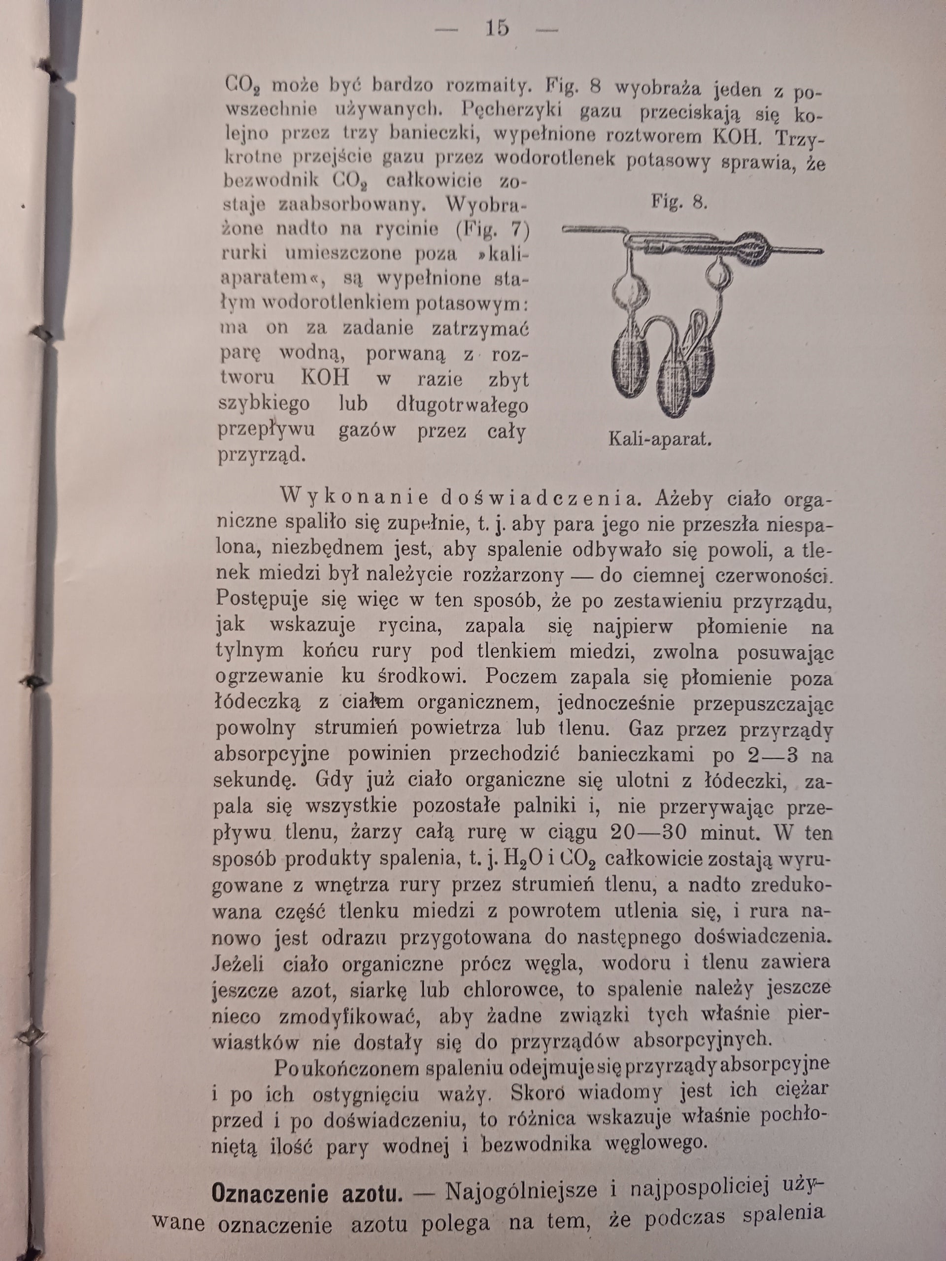 Chemia organiczna L. Bruner, S. Tołłoczko [wydanie z roku 1915]