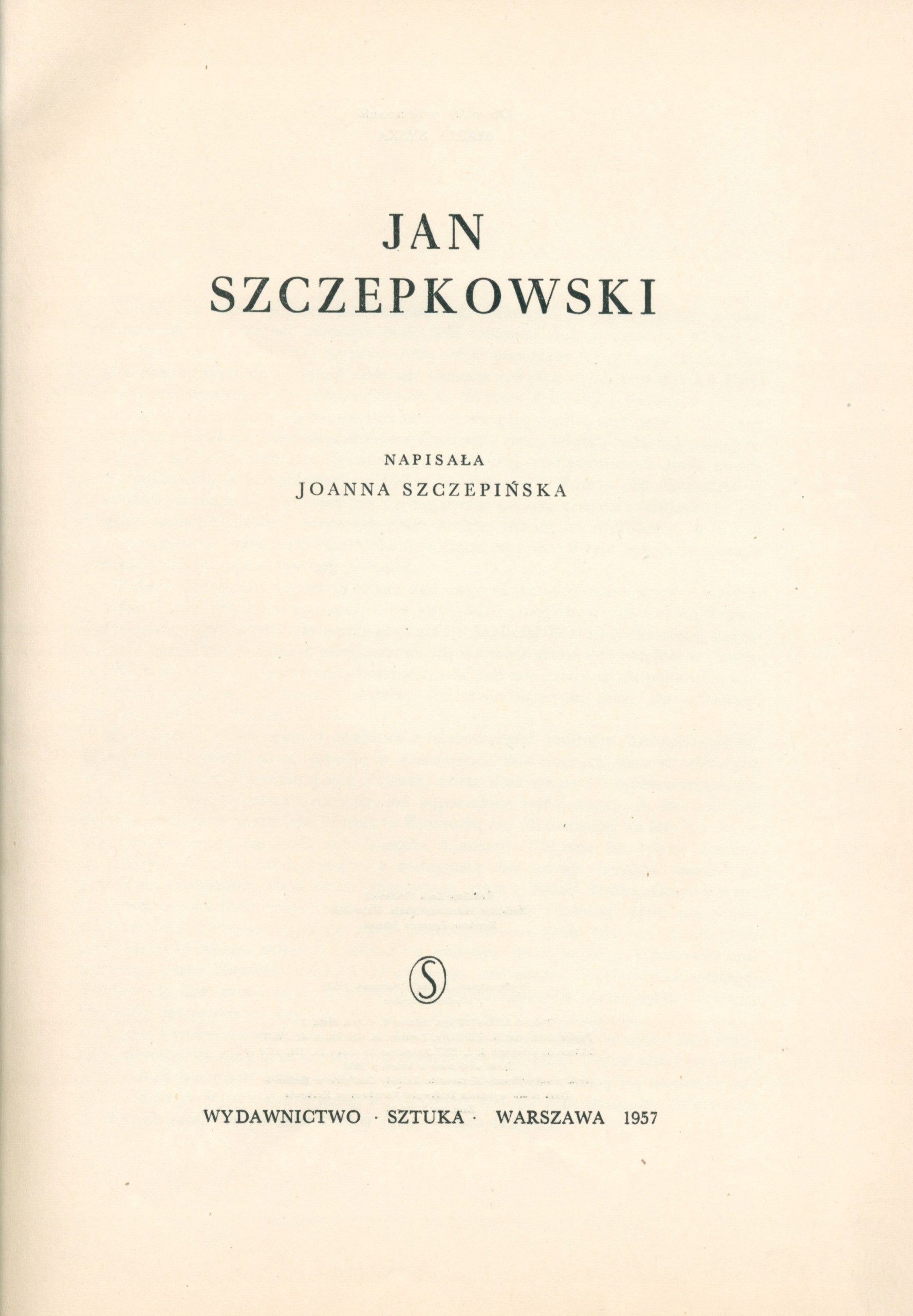 Album z pracami Jana Szczepkowskiego