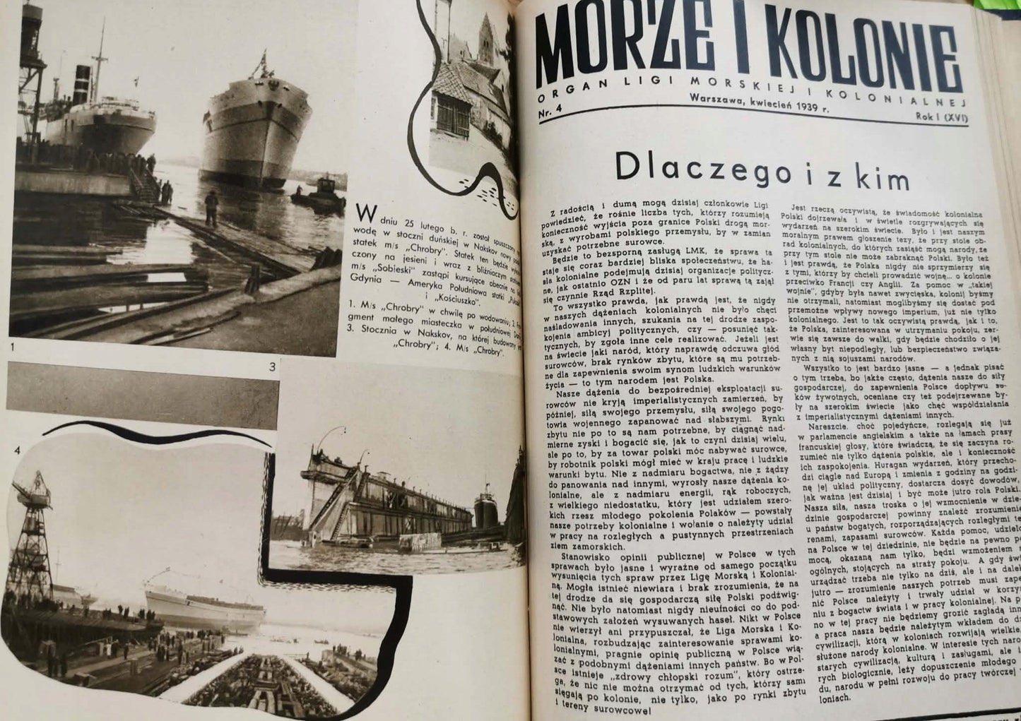 Miesięcznik "Morze" T. I-II, 1935-1939 [oryg. okładki][dod. t. z 1945r.]