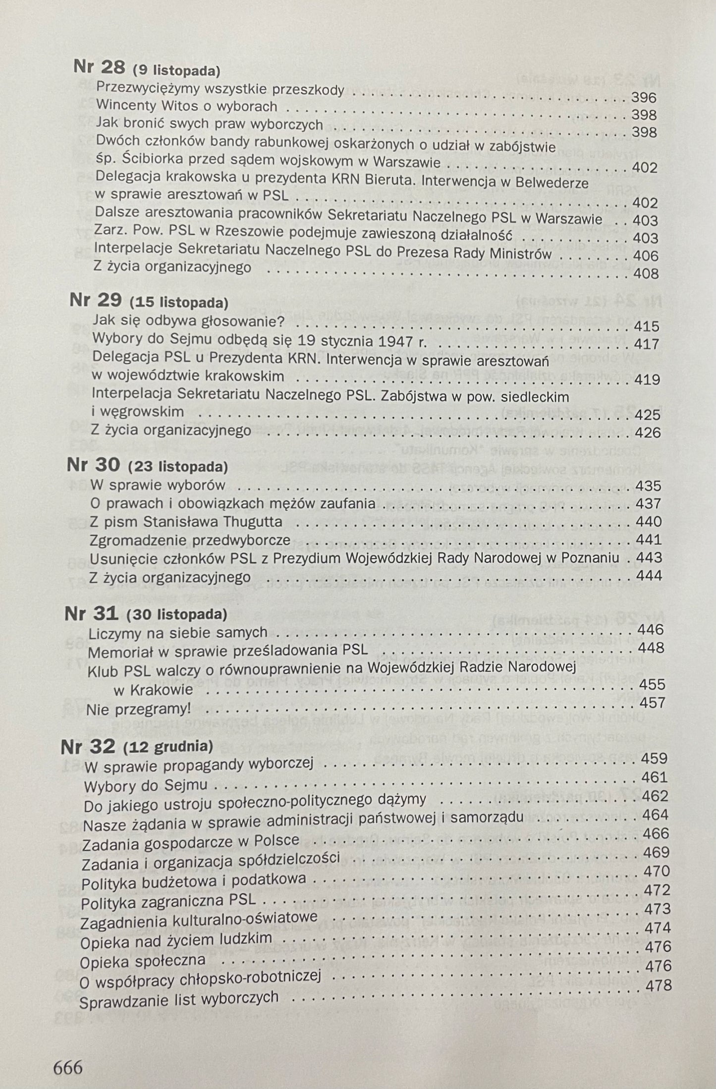 Komunikaty Polskiego Stronnictwa Ludowego 1946-1947. Praca zbiorowa