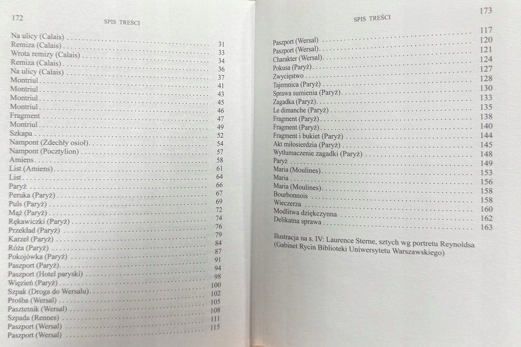 Podróż sentymentalna przez Francję i Włochy Laurence Sterne [BN]