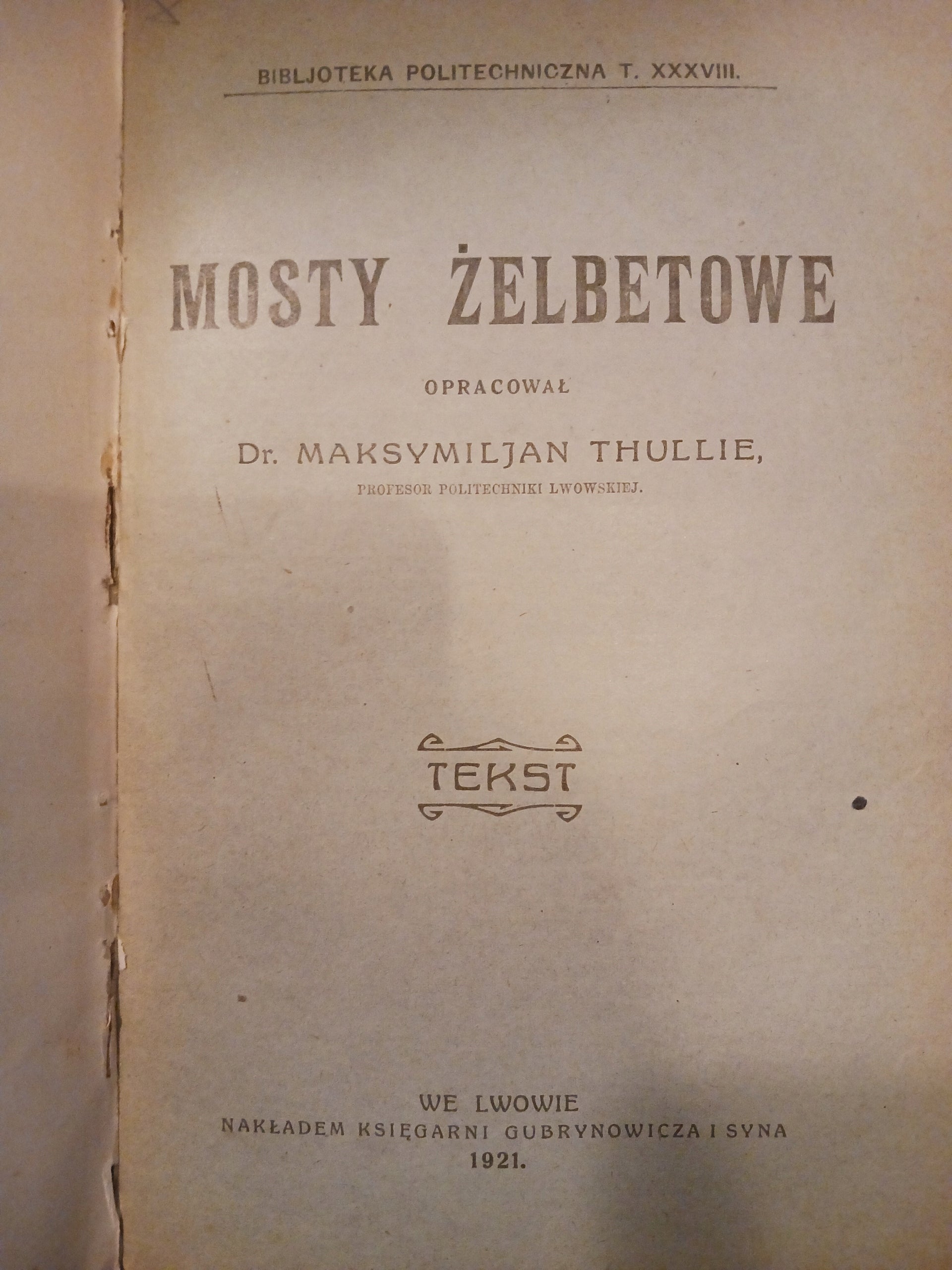 Beton i sposoby jego przyrządzania + 5 innych tytułów [przedwojenne]