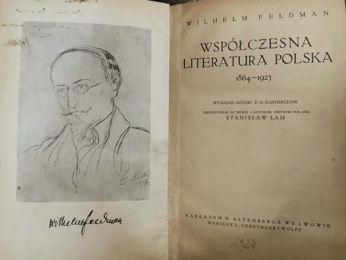 Współczesna literatura polska 1864 - 1923, Wilhelm Feldman [1924]